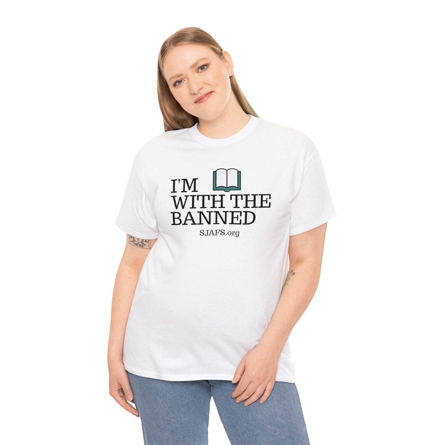 SJAFS I'm With the Banned Unisex Heavy Cotton Tee