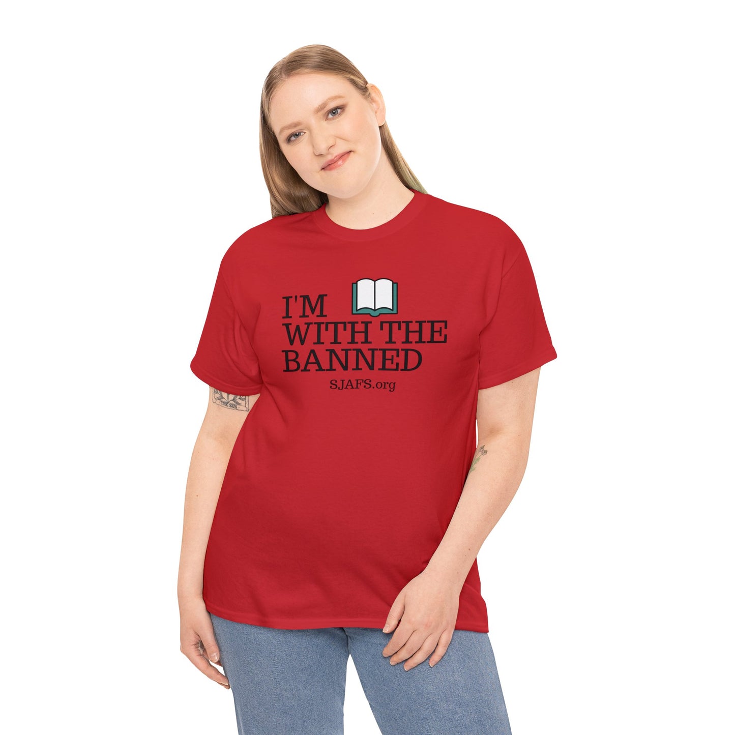 SJAFS I'm With the Banned Unisex Heavy Cotton Tee