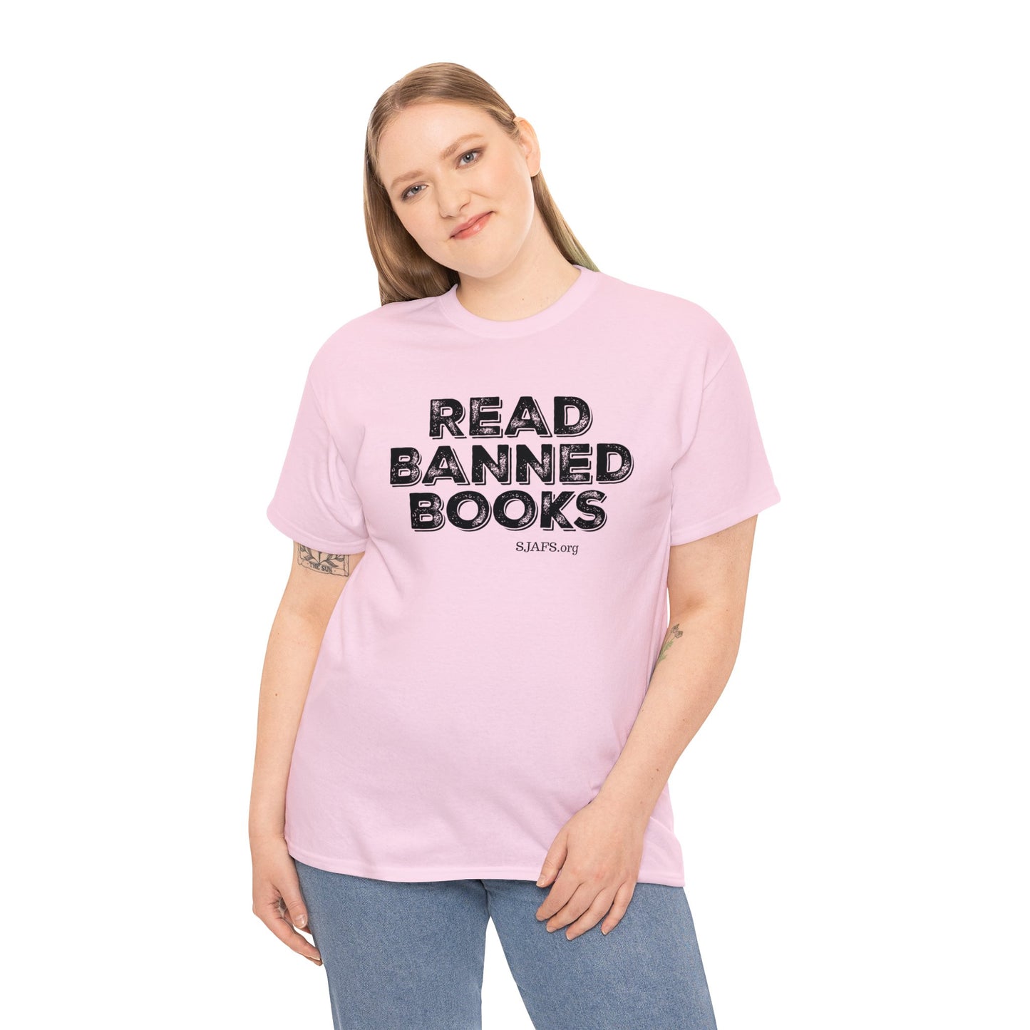 SJAFS Read Banned Books Bold Unisex Heavy Cotton Tee