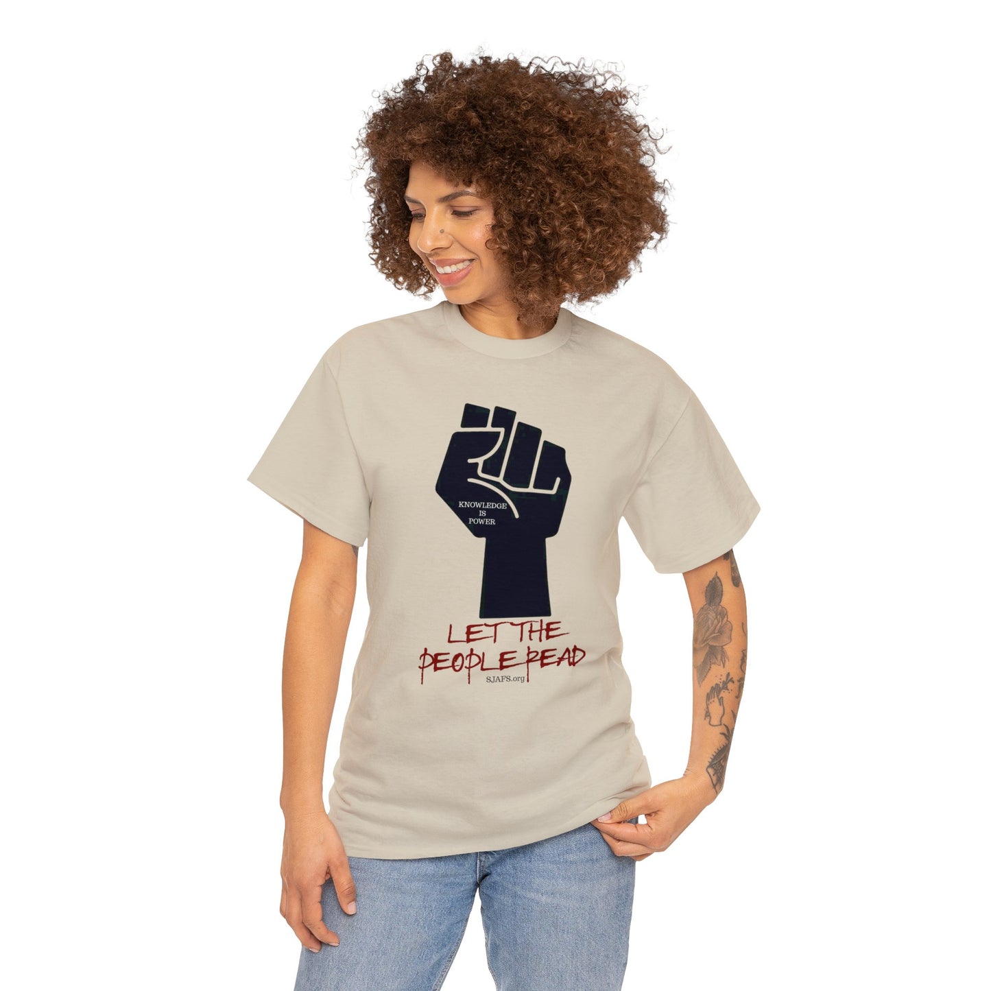 SJAFS Let the People Read Unisex Heavy Cotton Tee