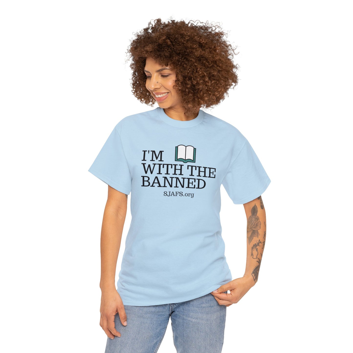 SJAFS I'm With the Banned Unisex Heavy Cotton Tee