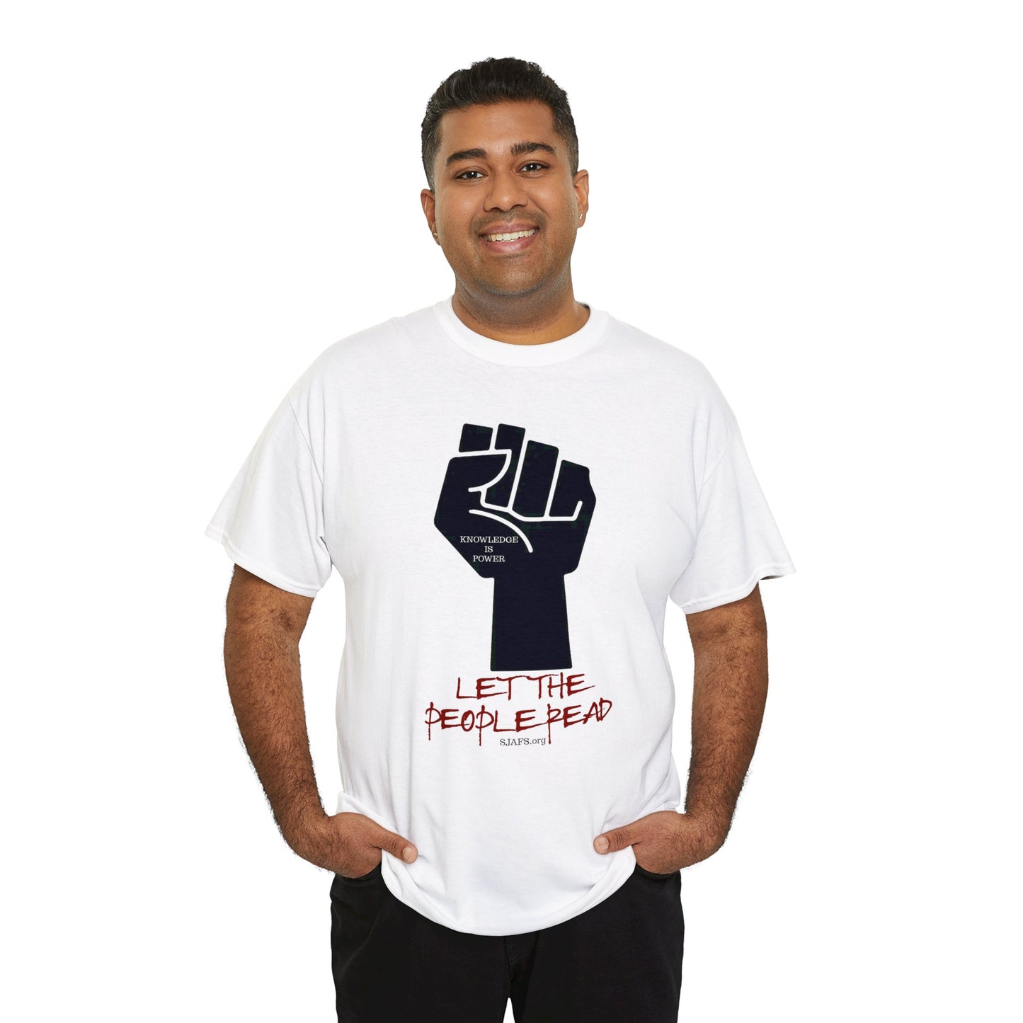 SJAFS Let the People Read Unisex Heavy Cotton Tee