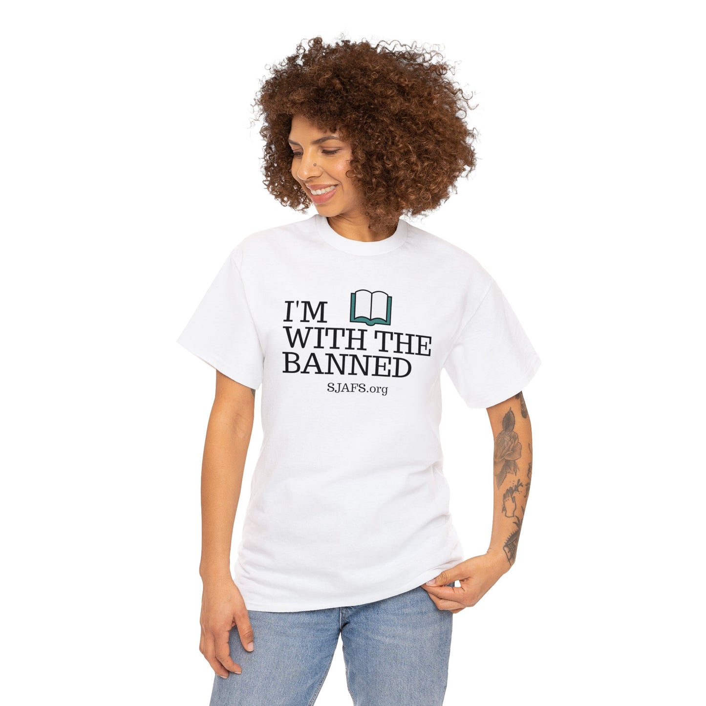 SJAFS I'm With the Banned Unisex Heavy Cotton Tee