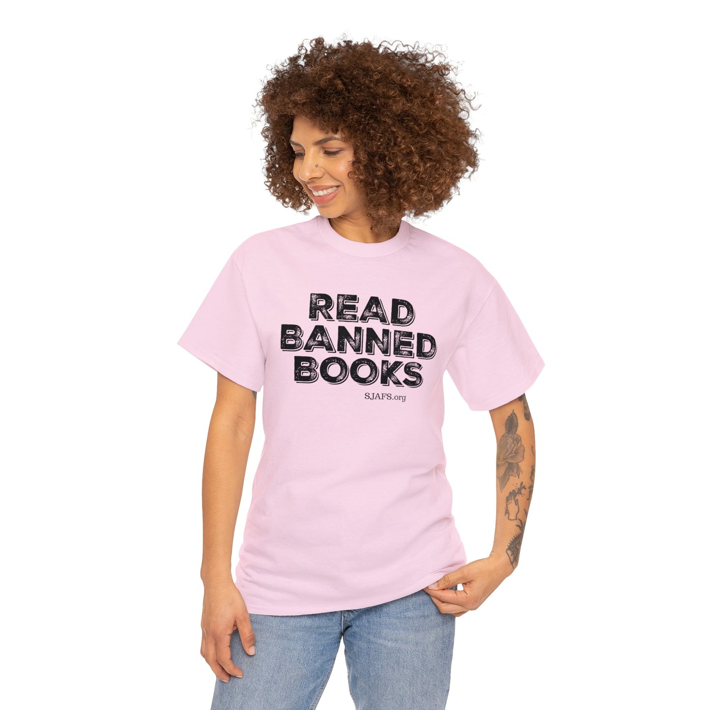 SJAFS Read Banned Books Bold Unisex Heavy Cotton Tee