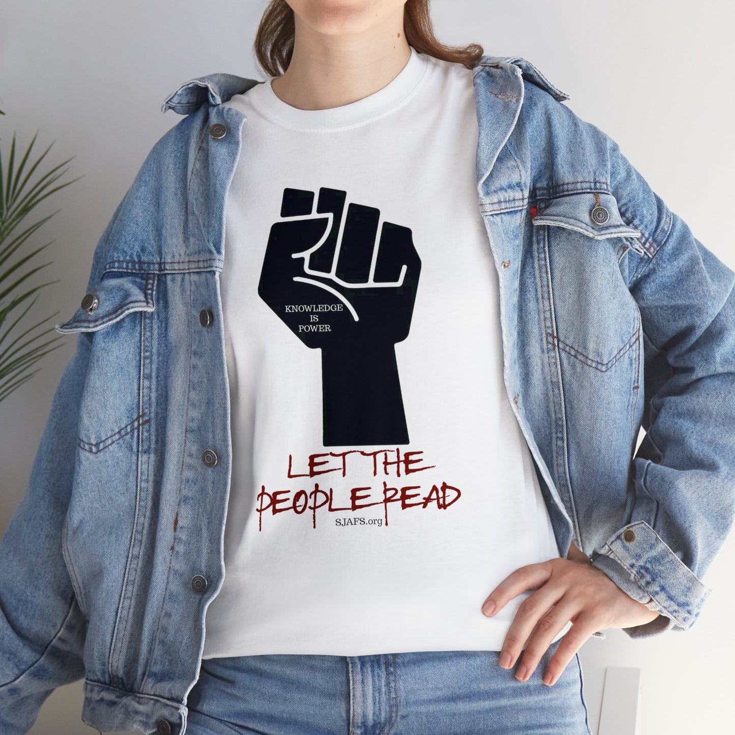 SJAFS Let the People Read Unisex Heavy Cotton Tee