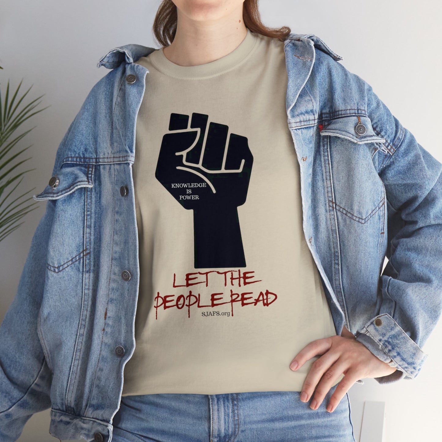 SJAFS Let the People Read Unisex Heavy Cotton Tee