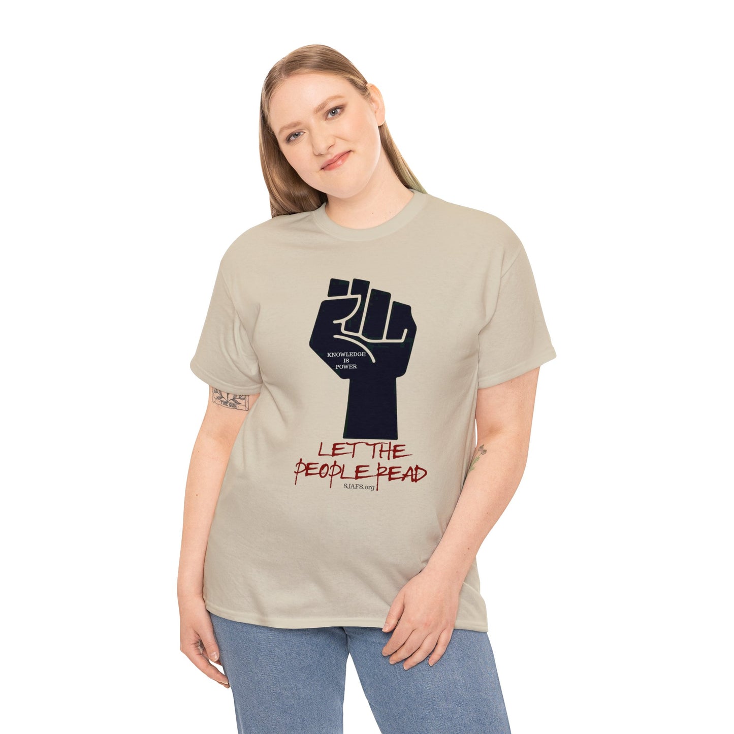 SJAFS Let the People Read Unisex Heavy Cotton Tee