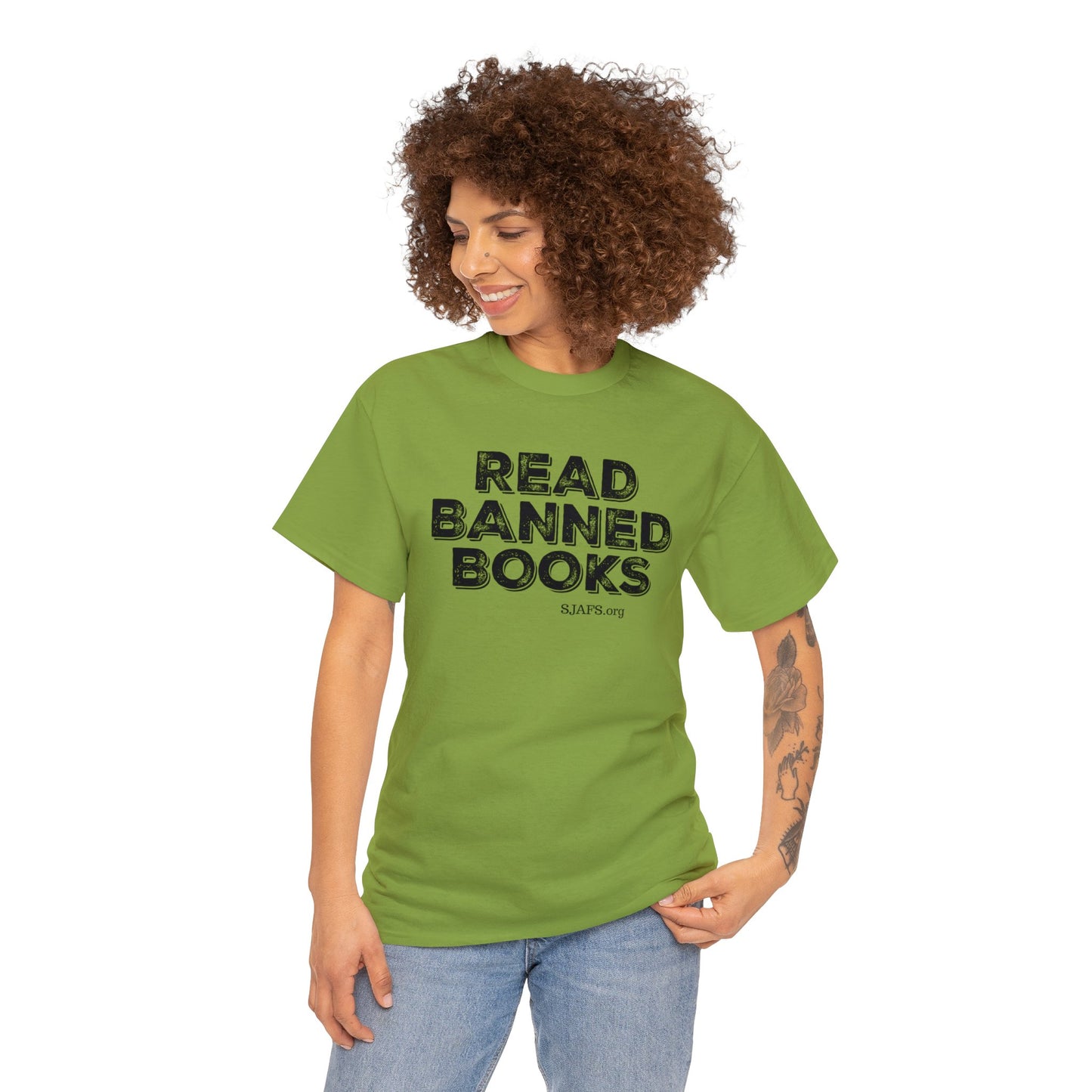 SJAFS Read Banned Books Bold Unisex Heavy Cotton Tee