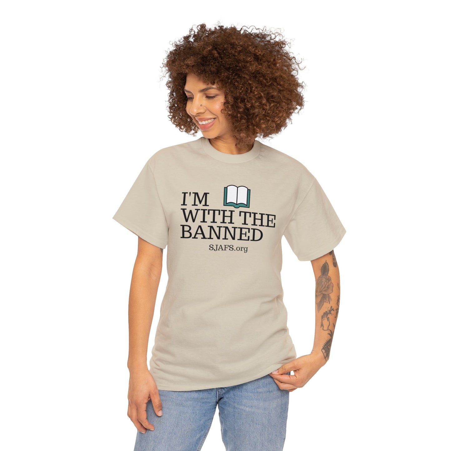SJAFS I'm With the Banned Unisex Heavy Cotton Tee