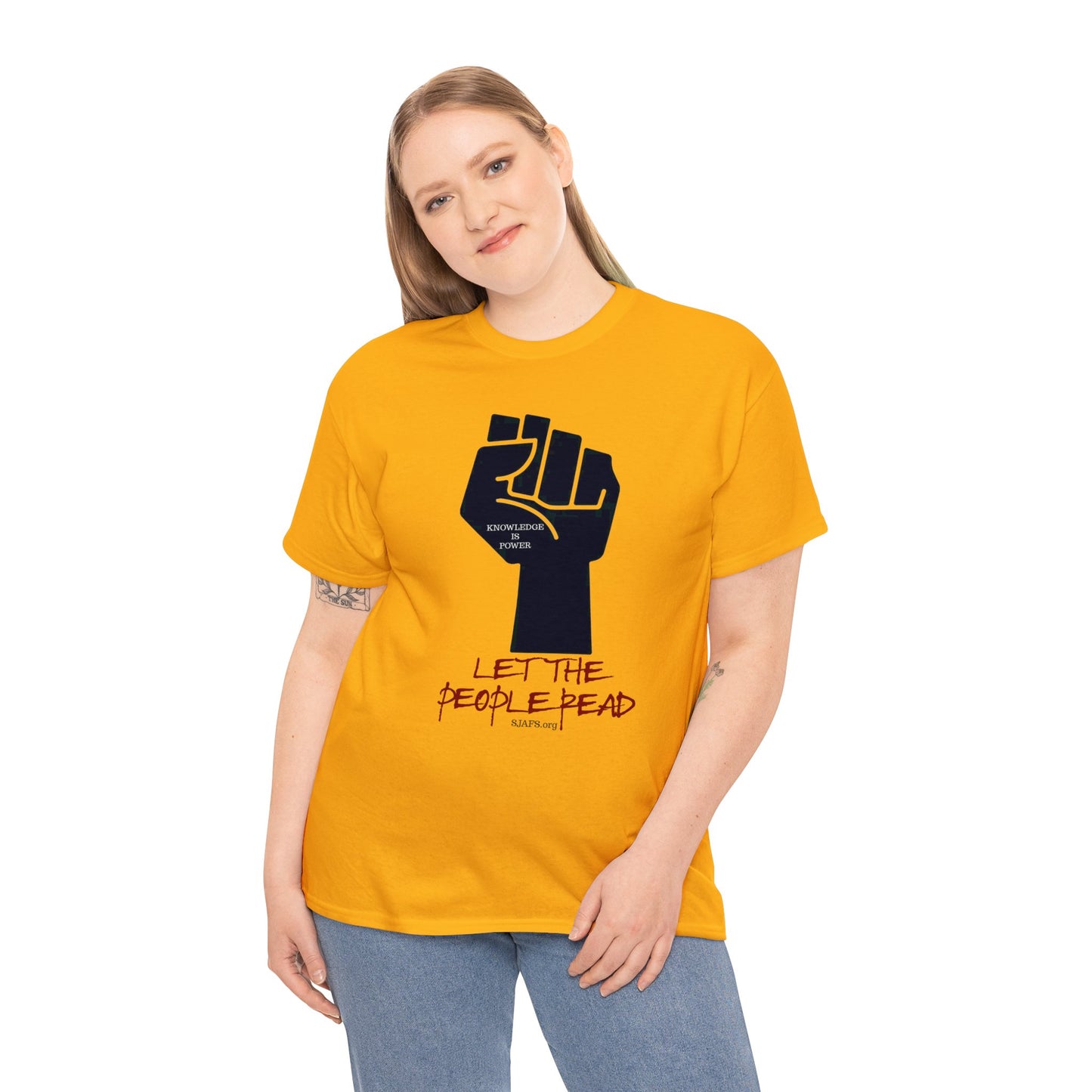SJAFS Let the People Read Unisex Heavy Cotton Tee