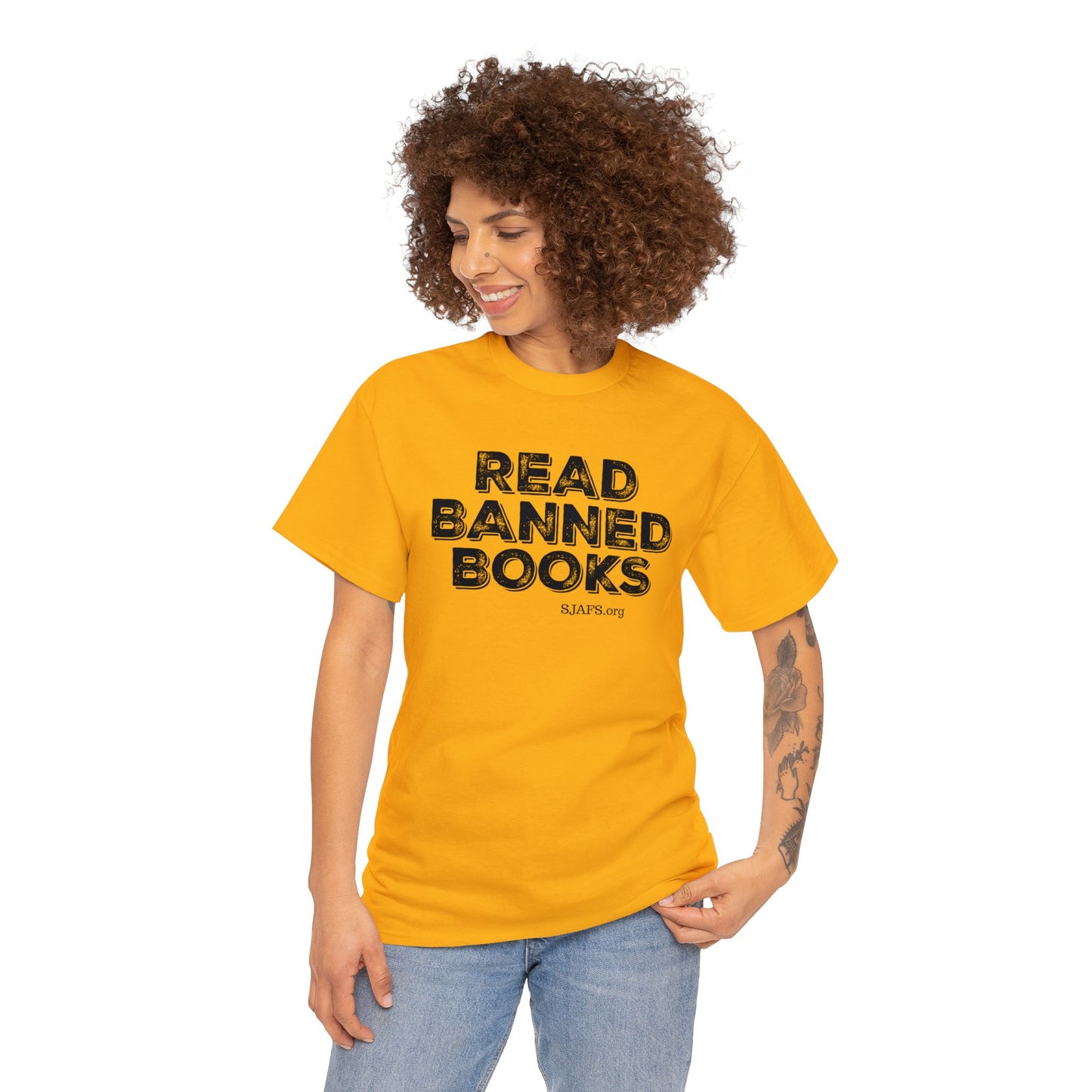 SJAFS Read Banned Books Bold Unisex Heavy Cotton Tee