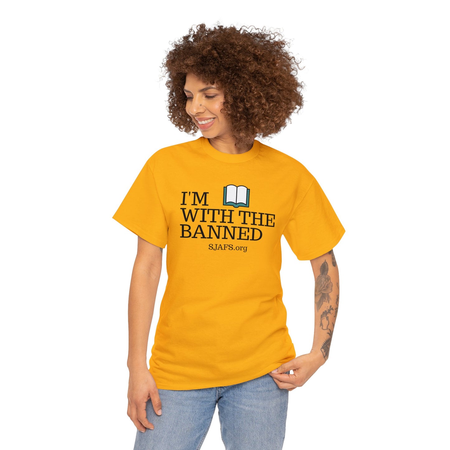 SJAFS I'm With the Banned Unisex Heavy Cotton Tee