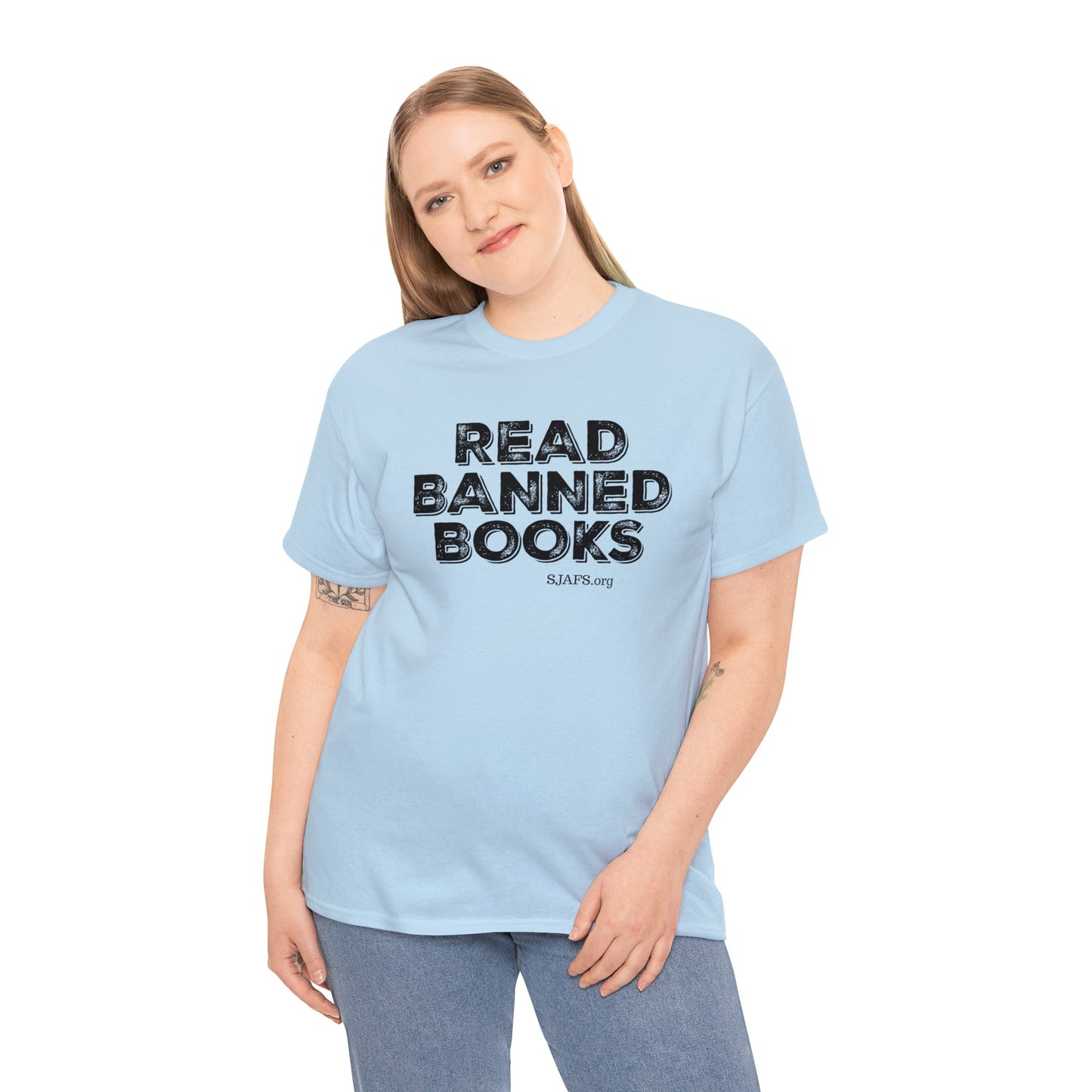 SJAFS Read Banned Books Bold Unisex Heavy Cotton Tee