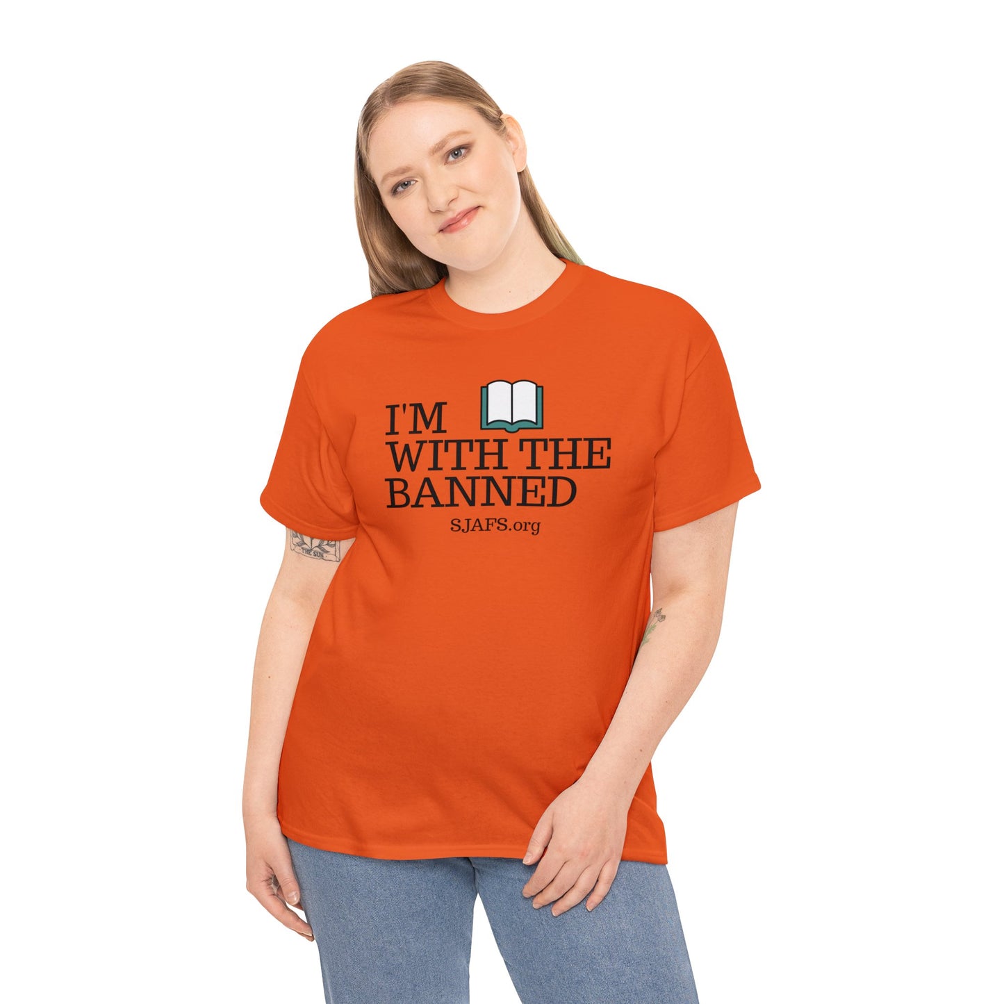 SJAFS I'm With the Banned Unisex Heavy Cotton Tee