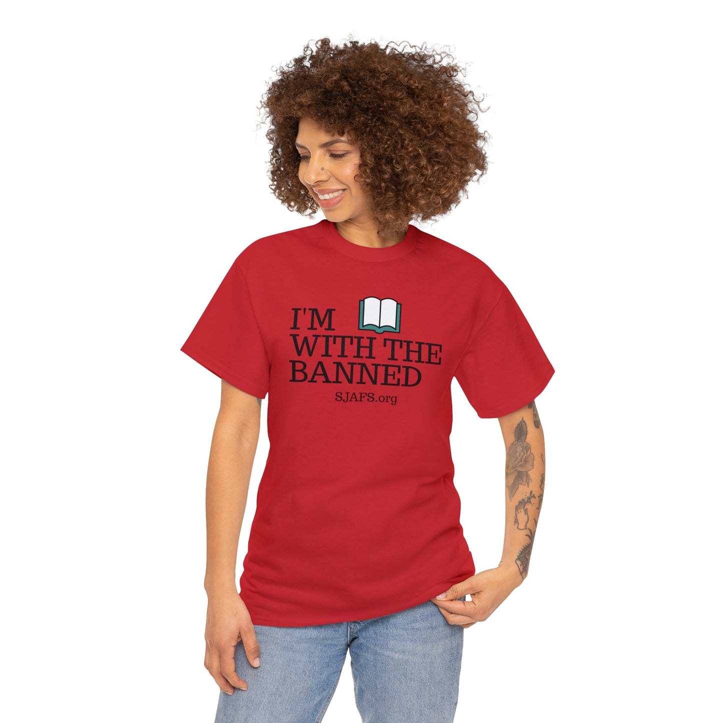 SJAFS I'm With the Banned Unisex Heavy Cotton Tee