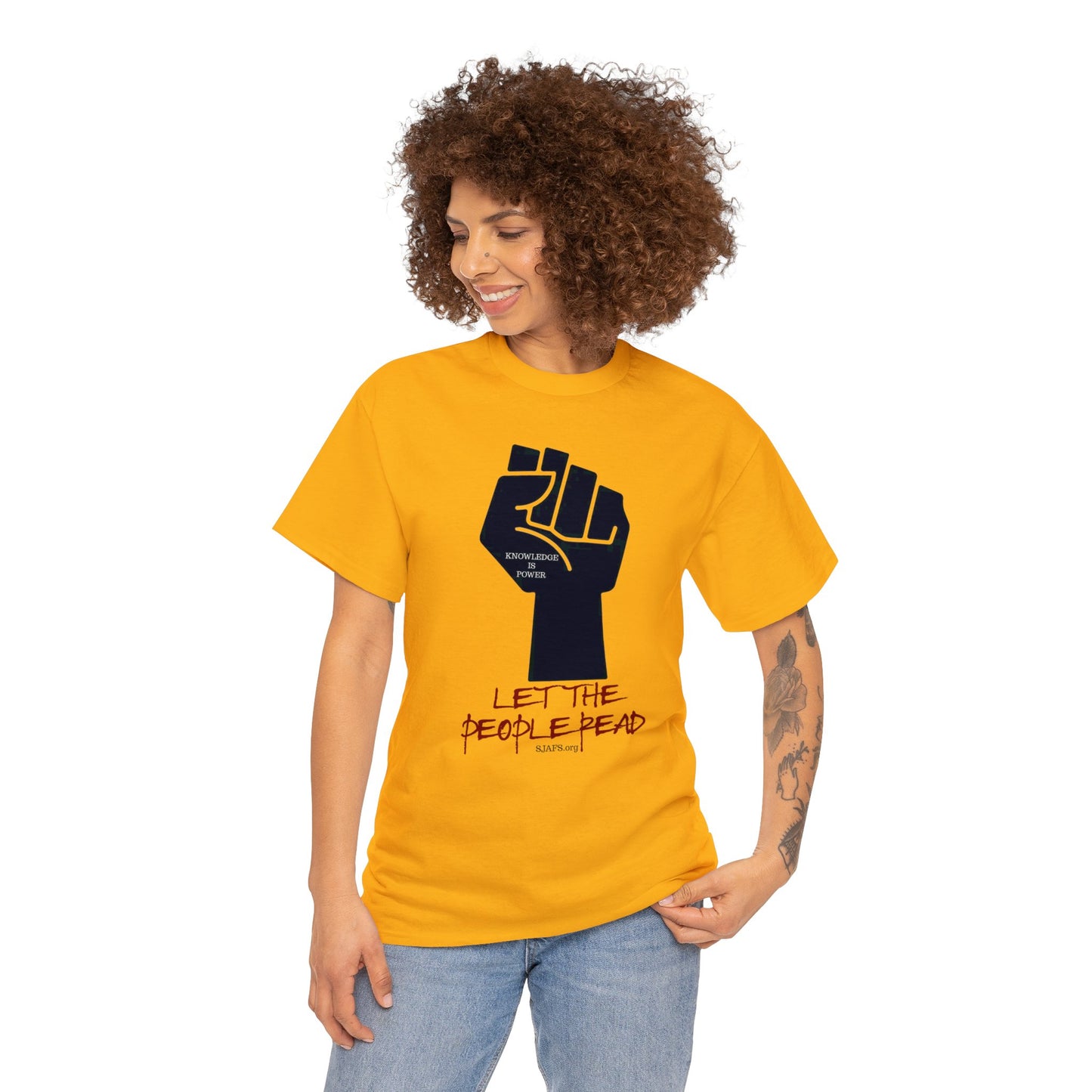 SJAFS Let the People Read Unisex Heavy Cotton Tee