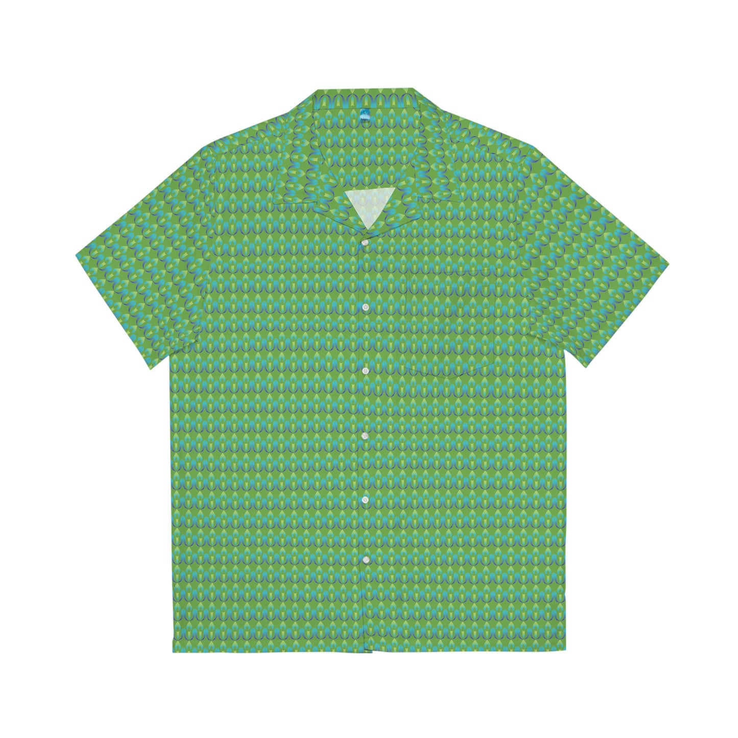 Green UUCOV Men's Hawaiian Shirt (AOP)