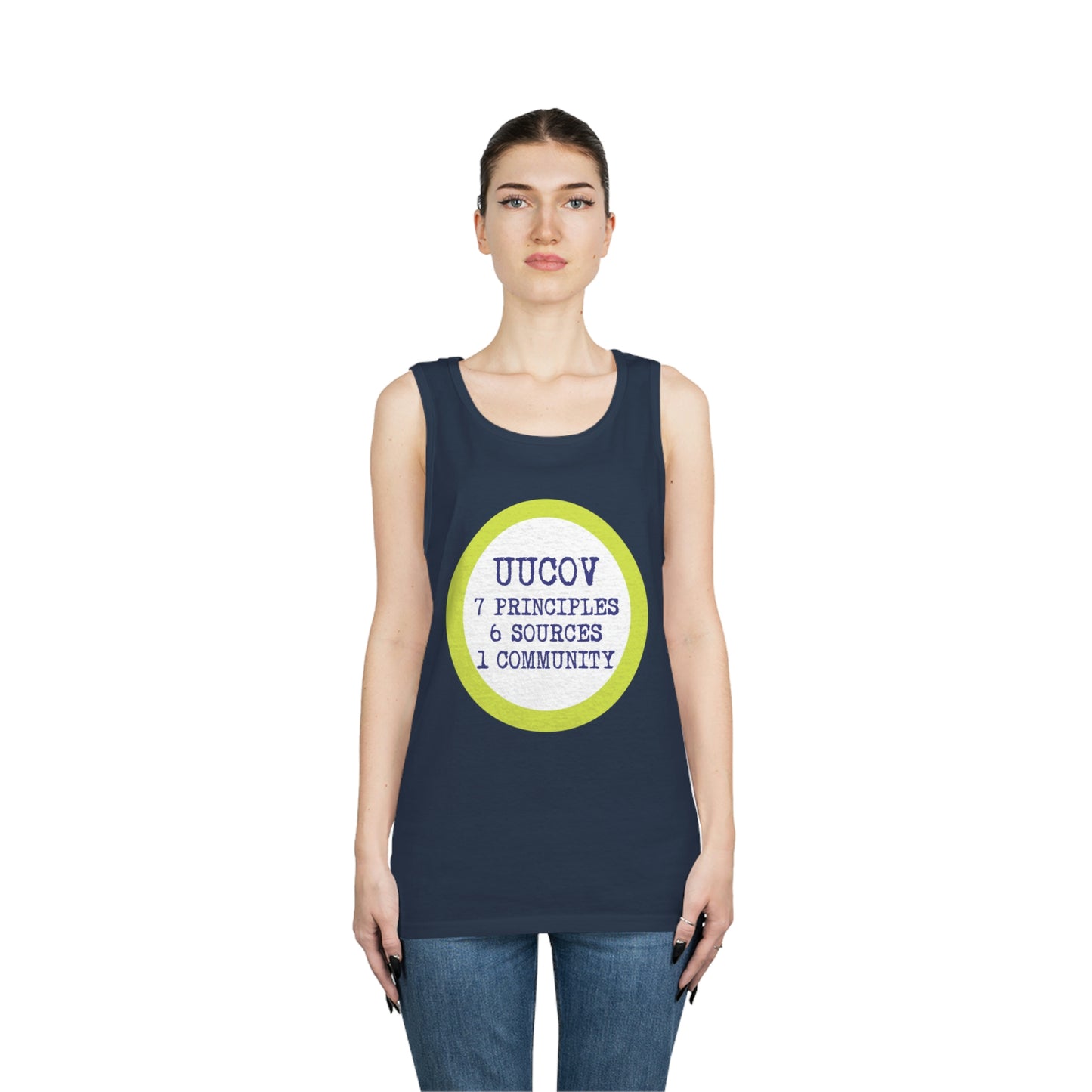 7 Principles Unisex Heavy Cotton Tank Top