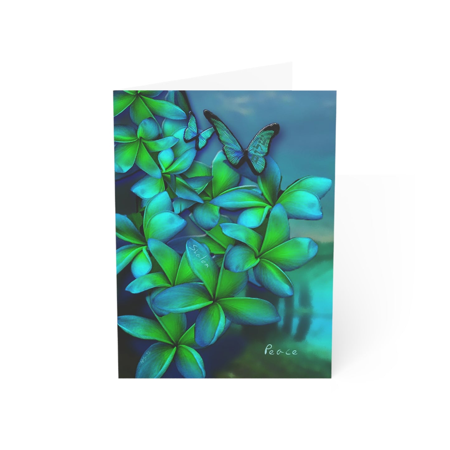 Peace Vertical Folded Blank Greeting Cards (10, 30 or 50 pack)