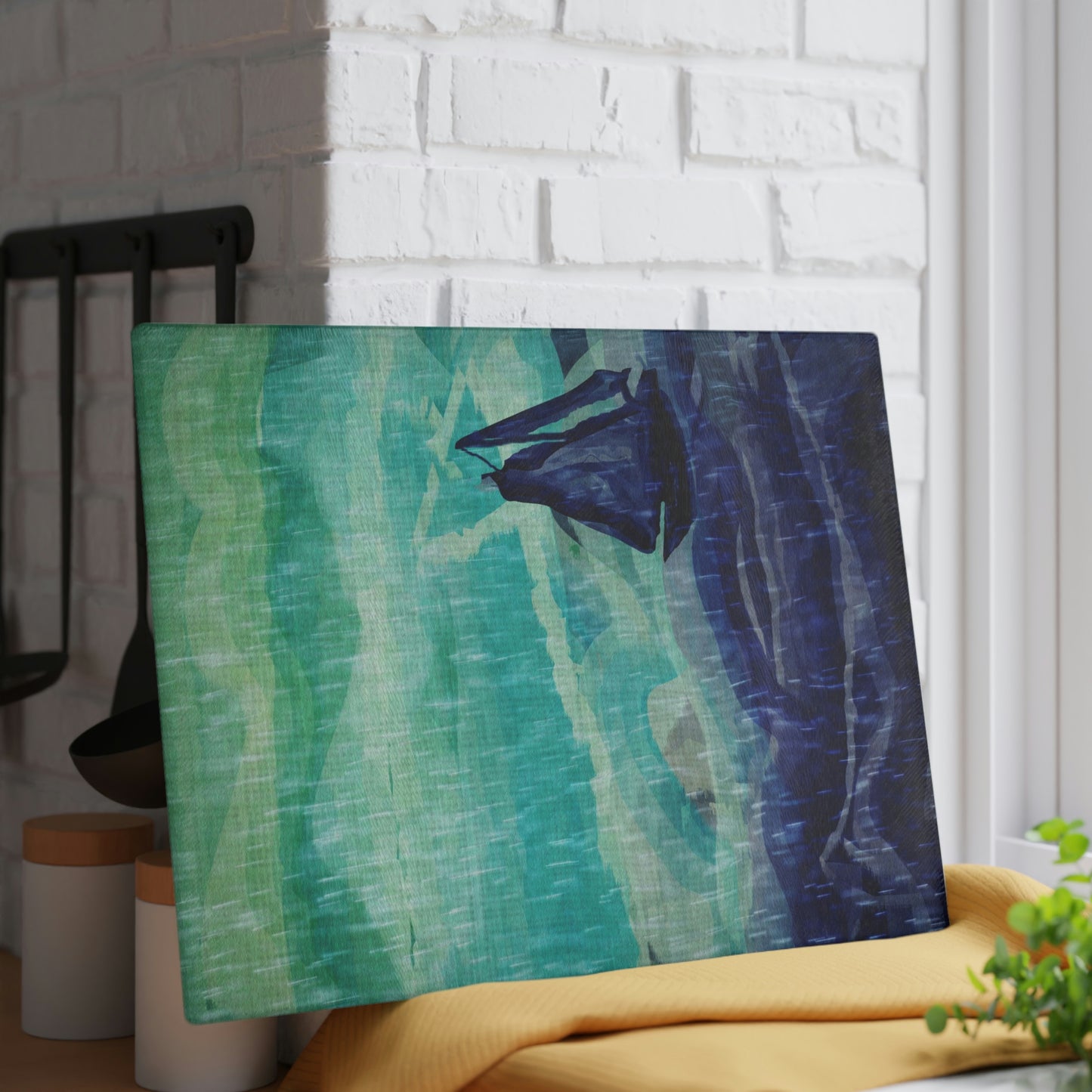Storm at Sea Glass Cutting Board