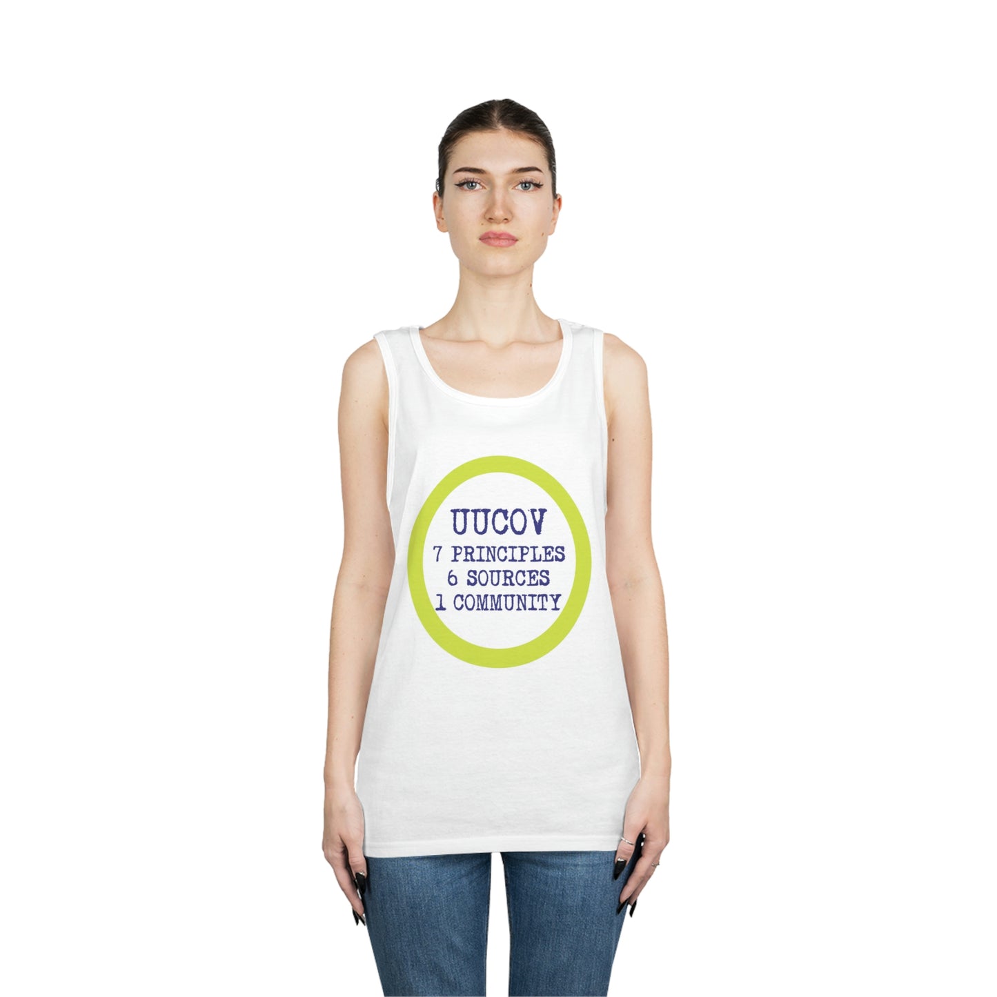 7 Principles Unisex Heavy Cotton Tank Top