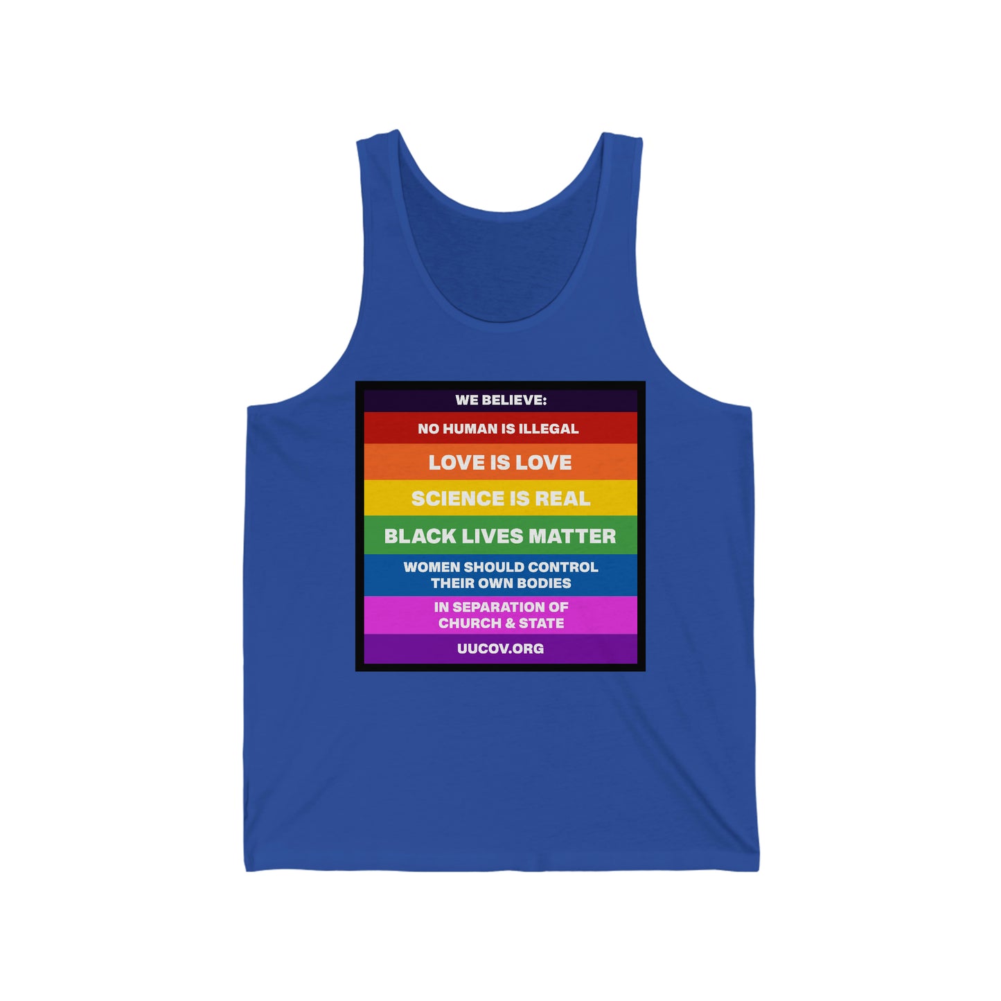 Believe Unisex Jersey Tank