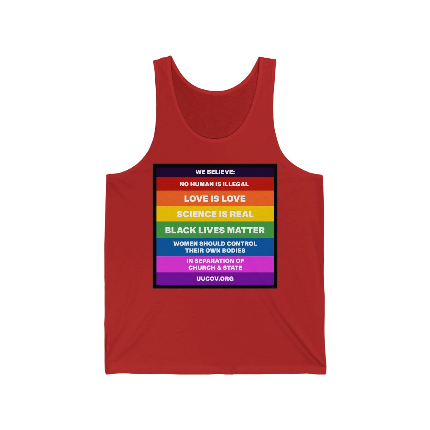 Believe Unisex Jersey Tank