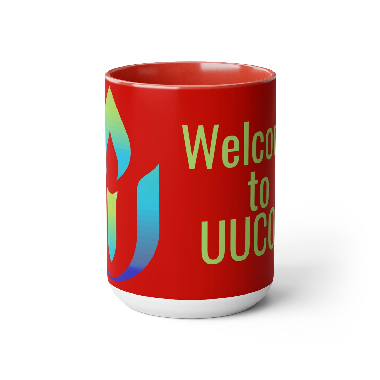 Welcome to UUCOV Two-Tone Coffee Mugs, 15oz