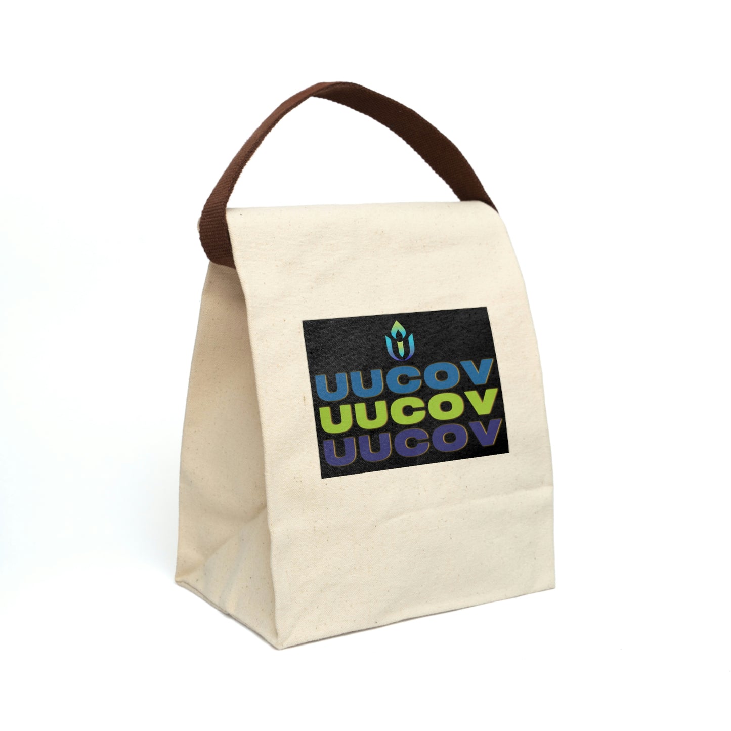 Triple UUCOV Canvas Lunch Bag With Strap