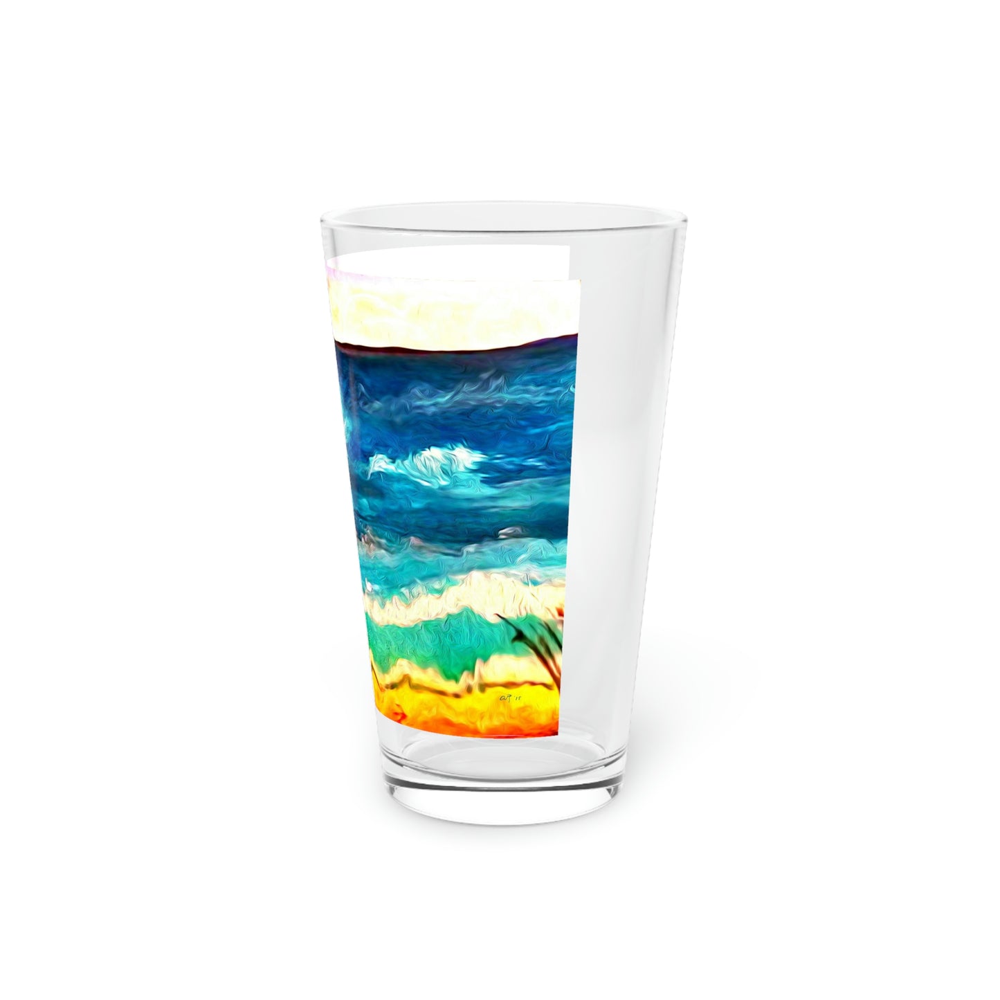 Beachy Pint Glass, 16oz