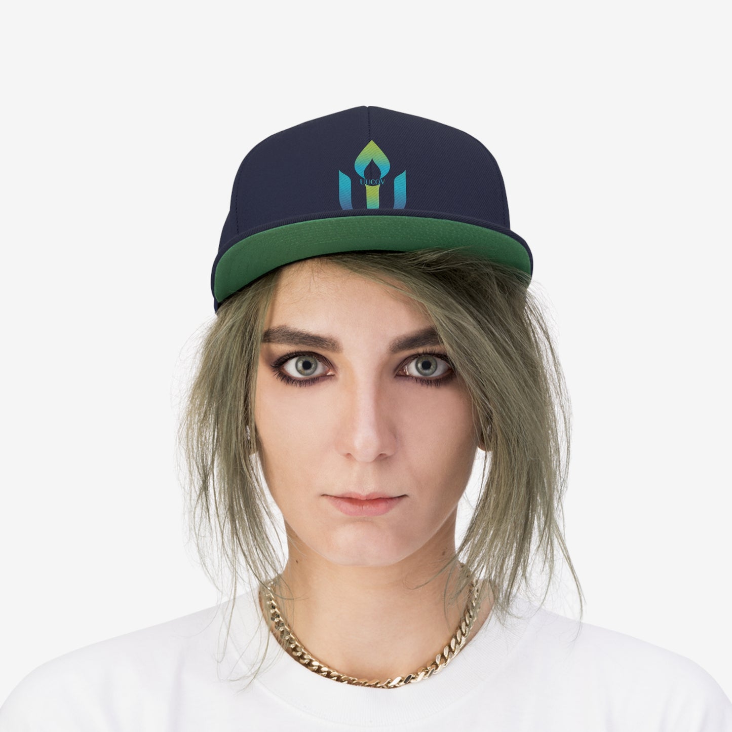 UUCOV Unisex Flat Bill Hat (Embroidered design)