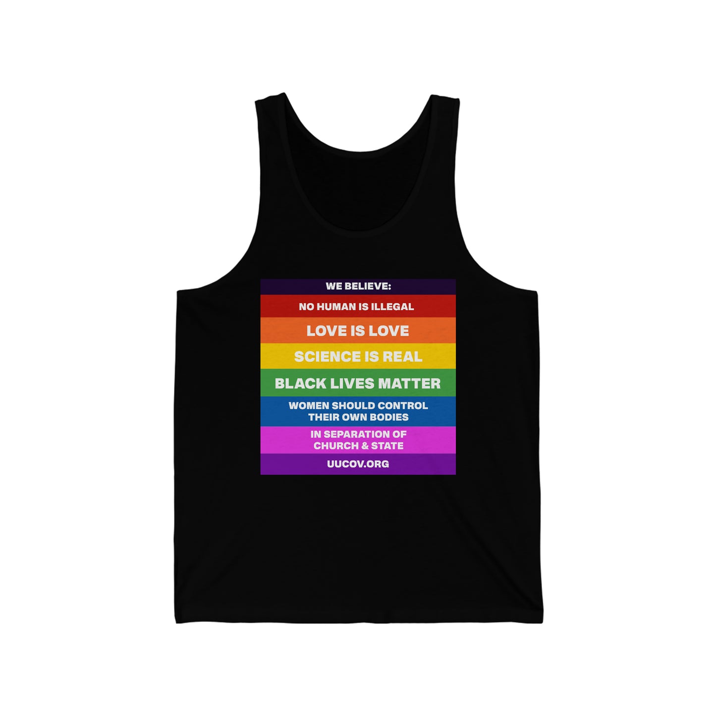 Believe Unisex Jersey Tank
