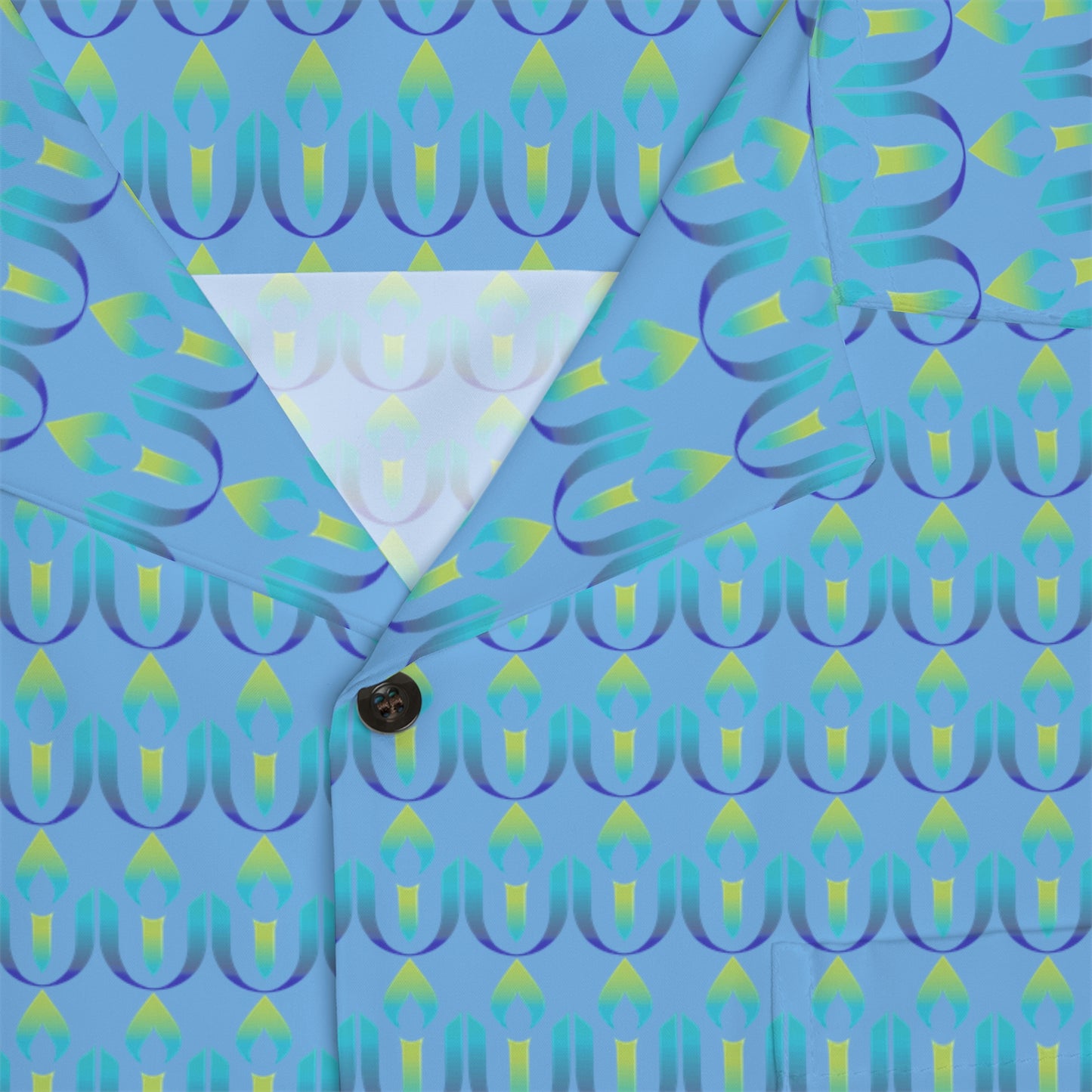 Blue UUCOV Men's Hawaiian Shirt