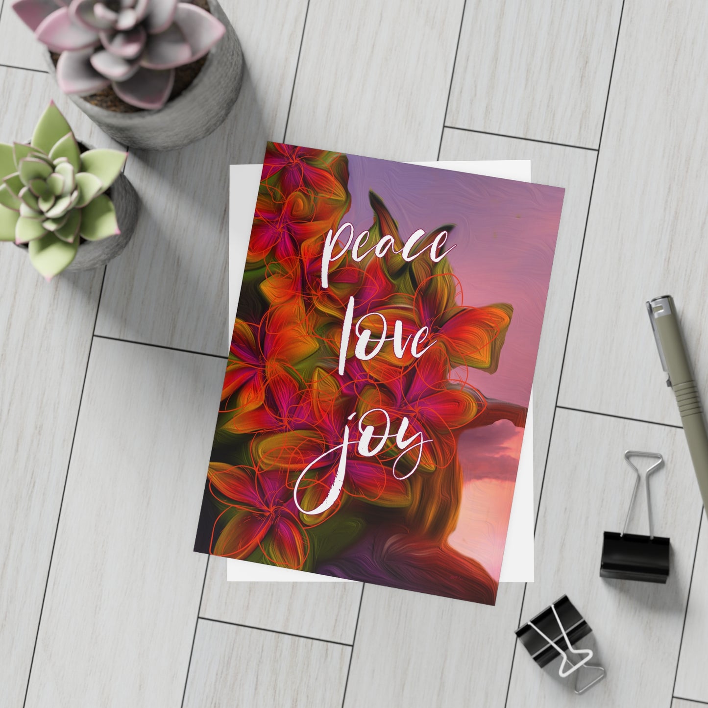 Peace Love Joy Greeting Card Bundles (10, 30, 50 pcs)