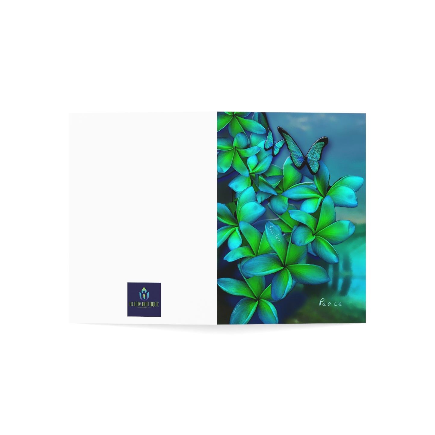 Peace Vertical Folded Blank Greeting Cards (10, 30 or 50 pack)