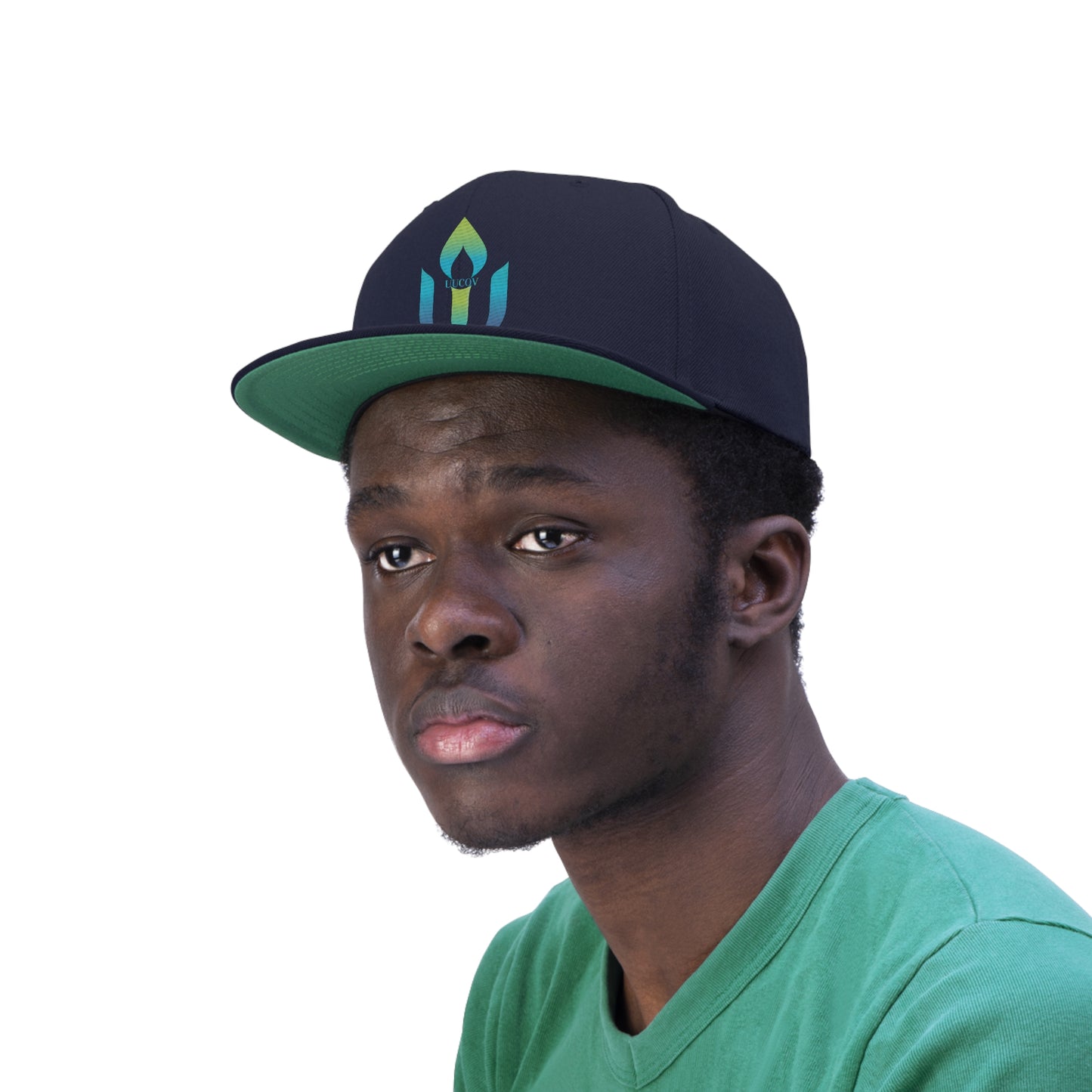 UUCOV Unisex Flat Bill Hat (Embroidered design)