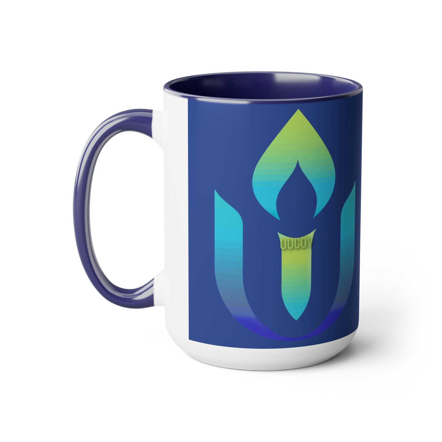 Love Lives HereTwo-Tone Coffee Mugs, 15oz