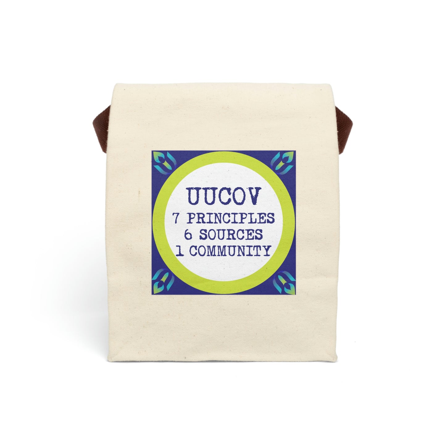 7 Principles Canvas Lunch Bag With Strap