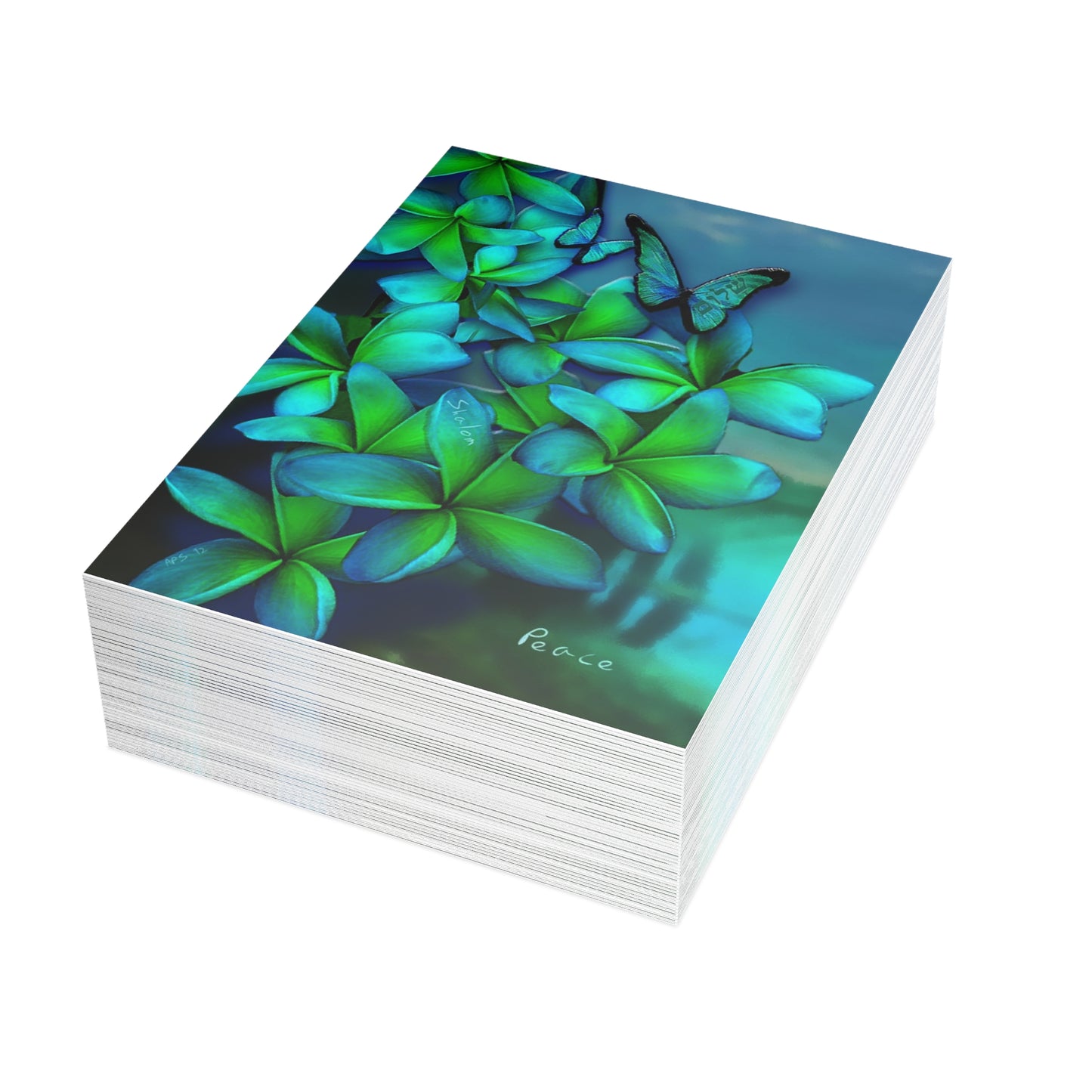 Peace Vertical Folded Blank Greeting Cards (10, 30 or 50 pack)