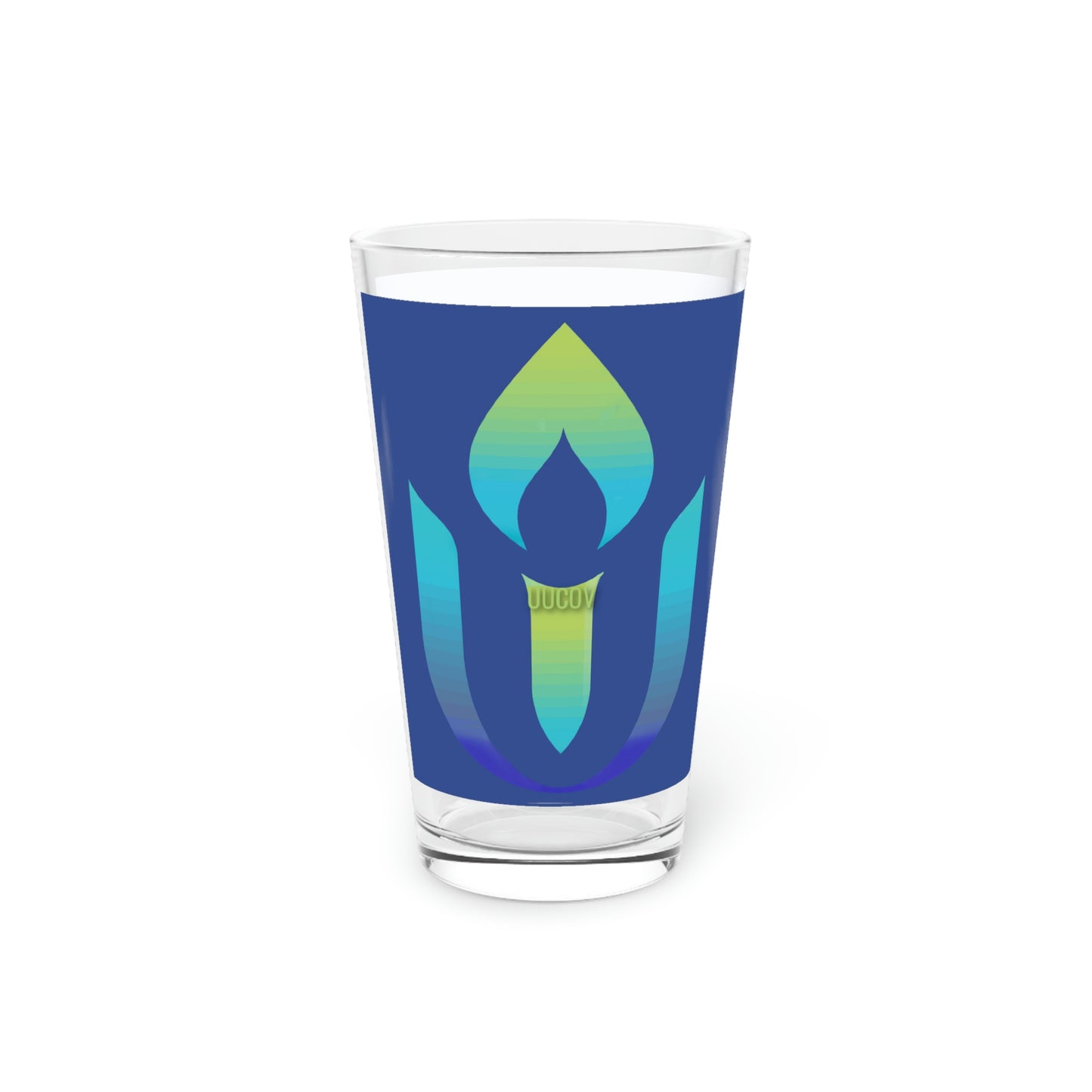 UUCOV Love Lives Here Pint Glass, 16oz