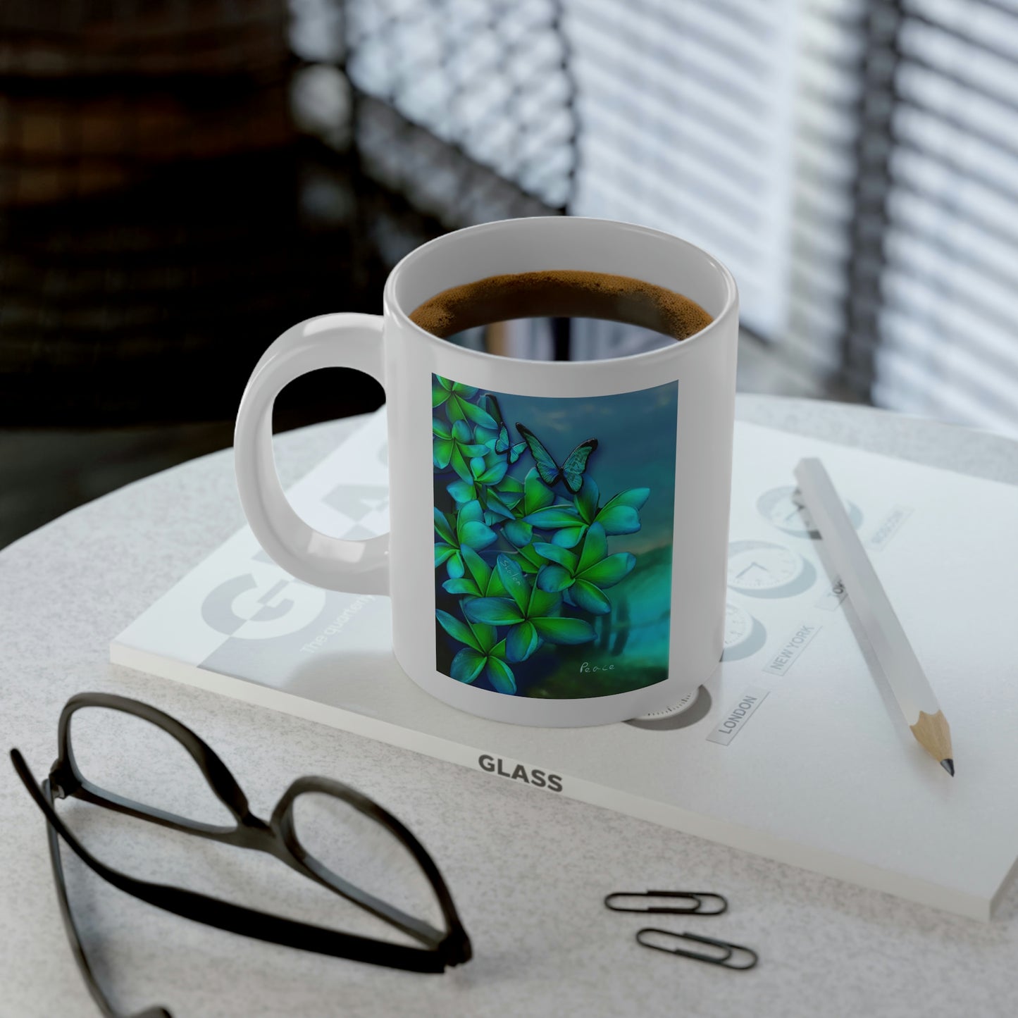 Jumbo Butterfly Peace Mug, 20oz