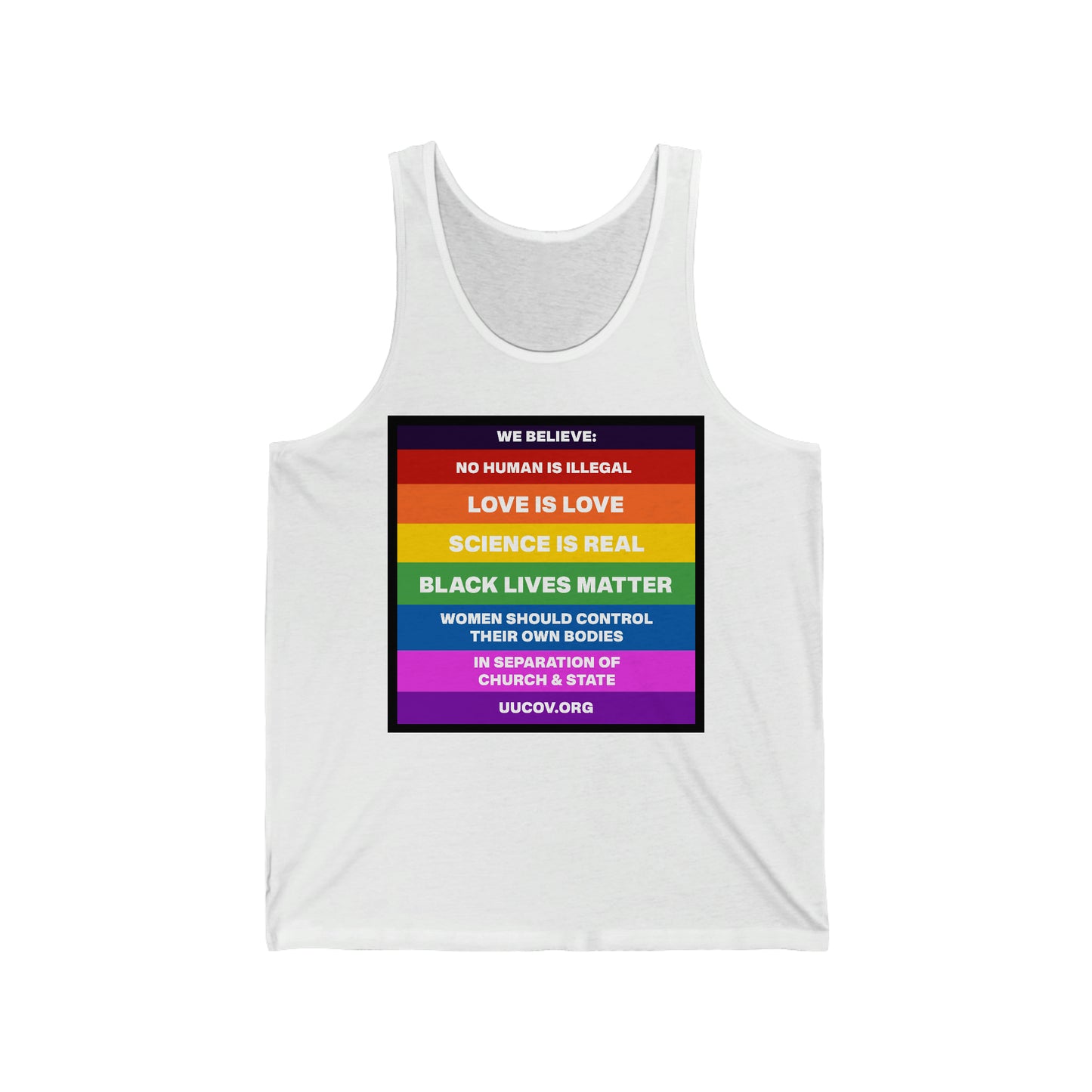 Believe Unisex Jersey Tank
