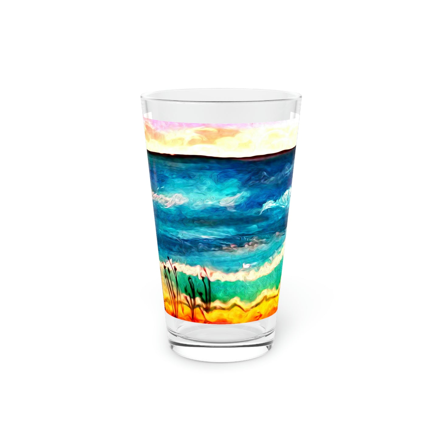 Beachy Pint Glass, 16oz