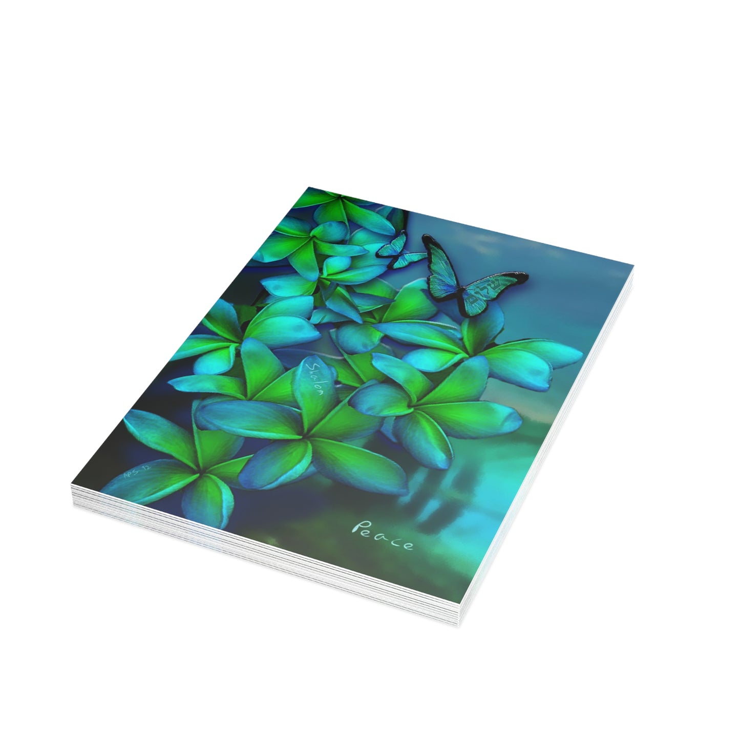 Peace Vertical Folded Blank Greeting Cards (10, 30 or 50 pack)