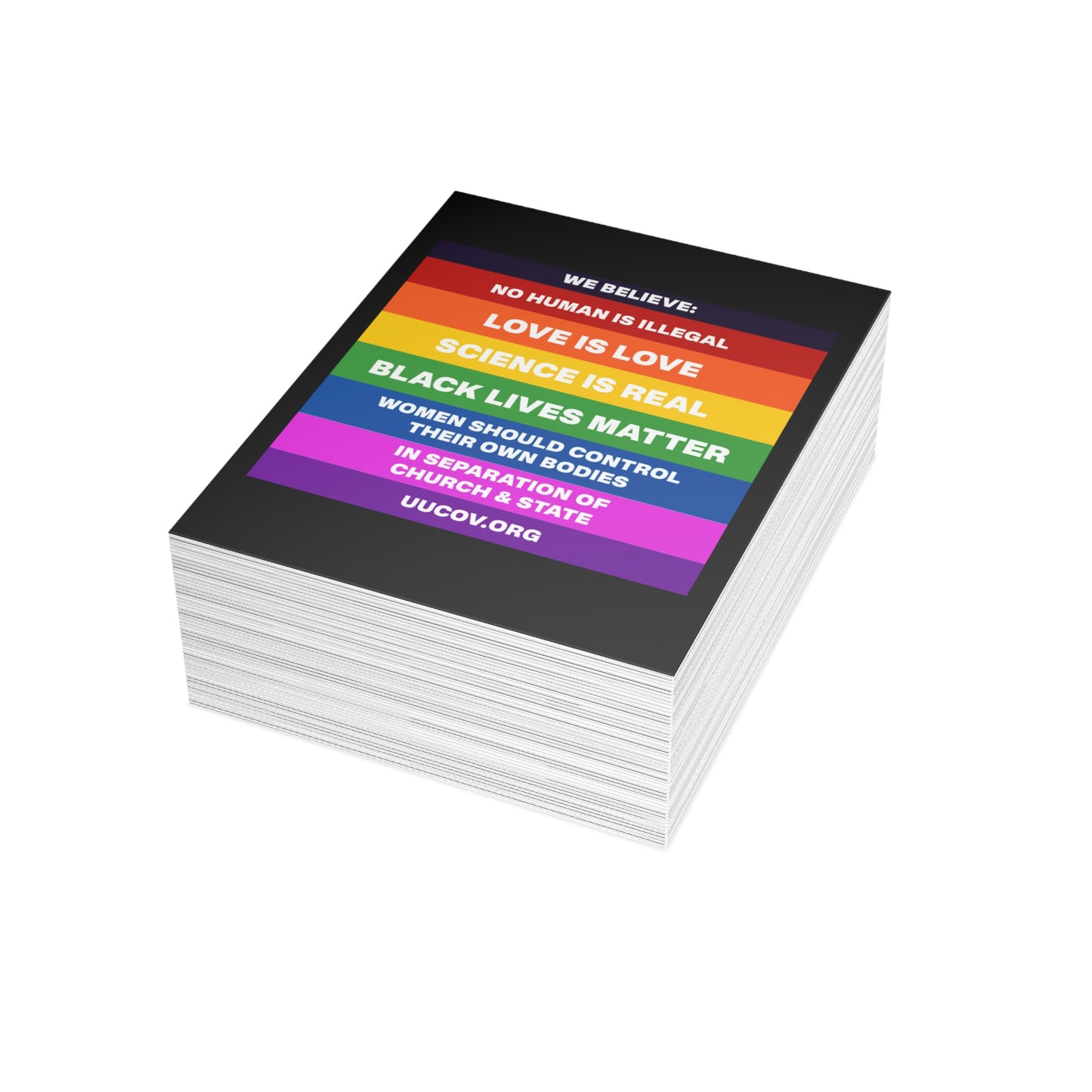 We Believe Greeting Cards (1, 10, 30, and 50pcs)