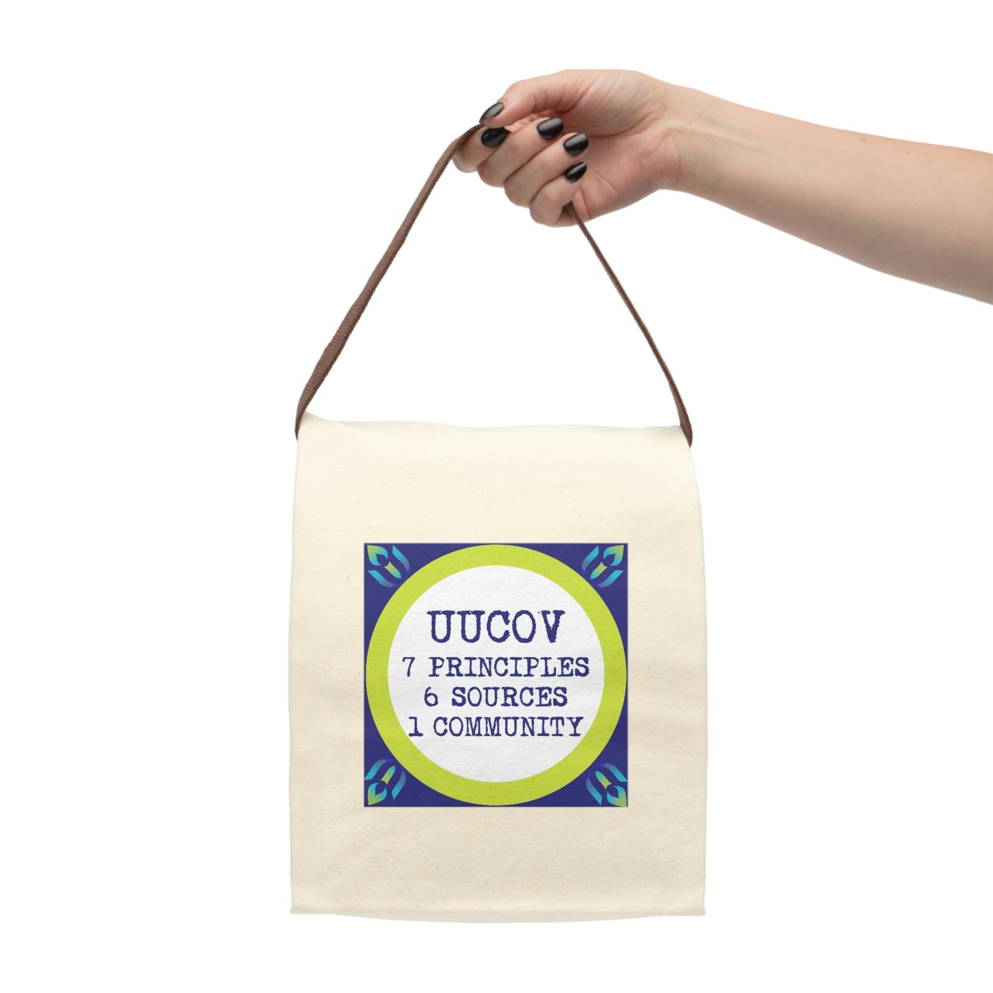 7 Principles Canvas Lunch Bag With Strap