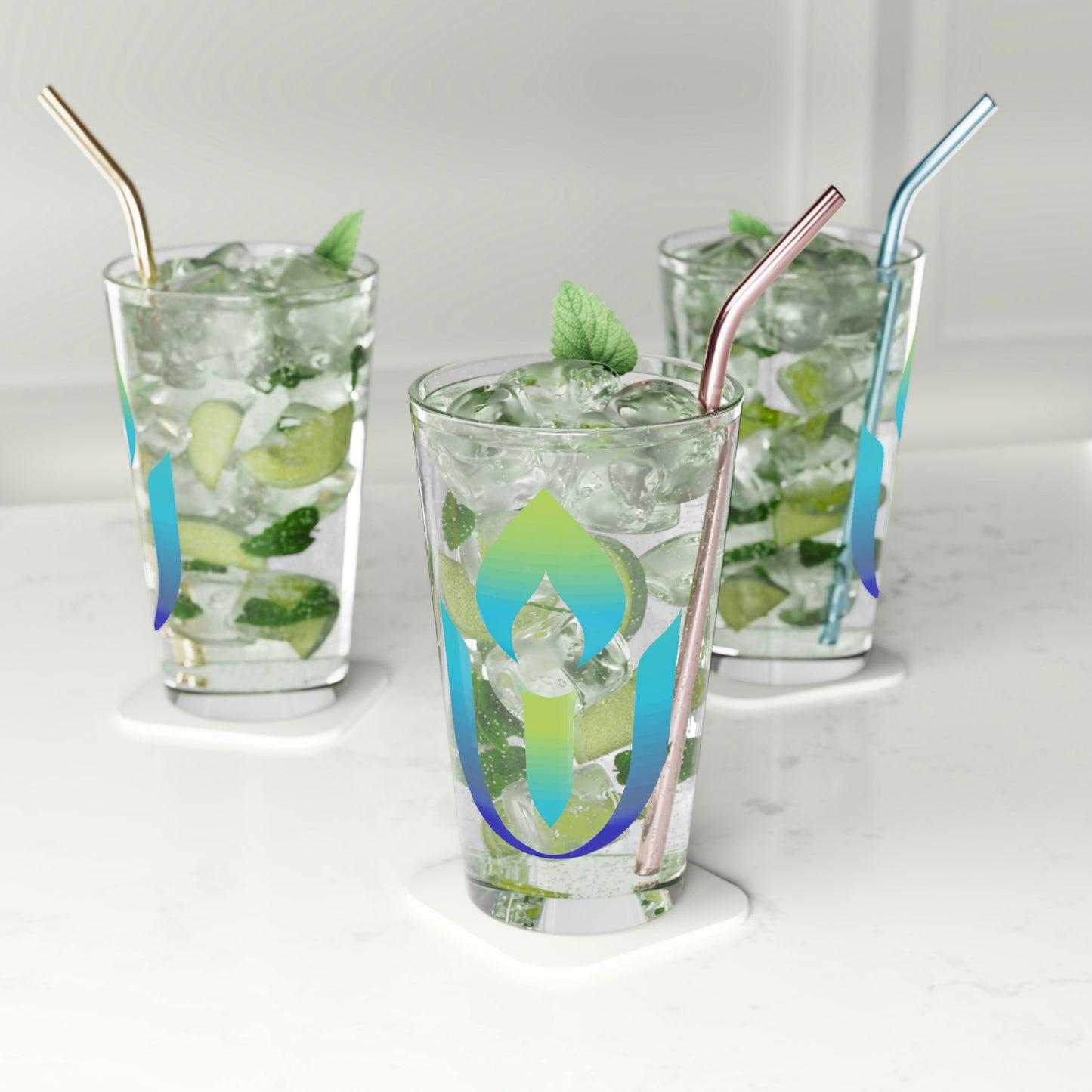 UUCOV Logo Pint Glass, 16oz