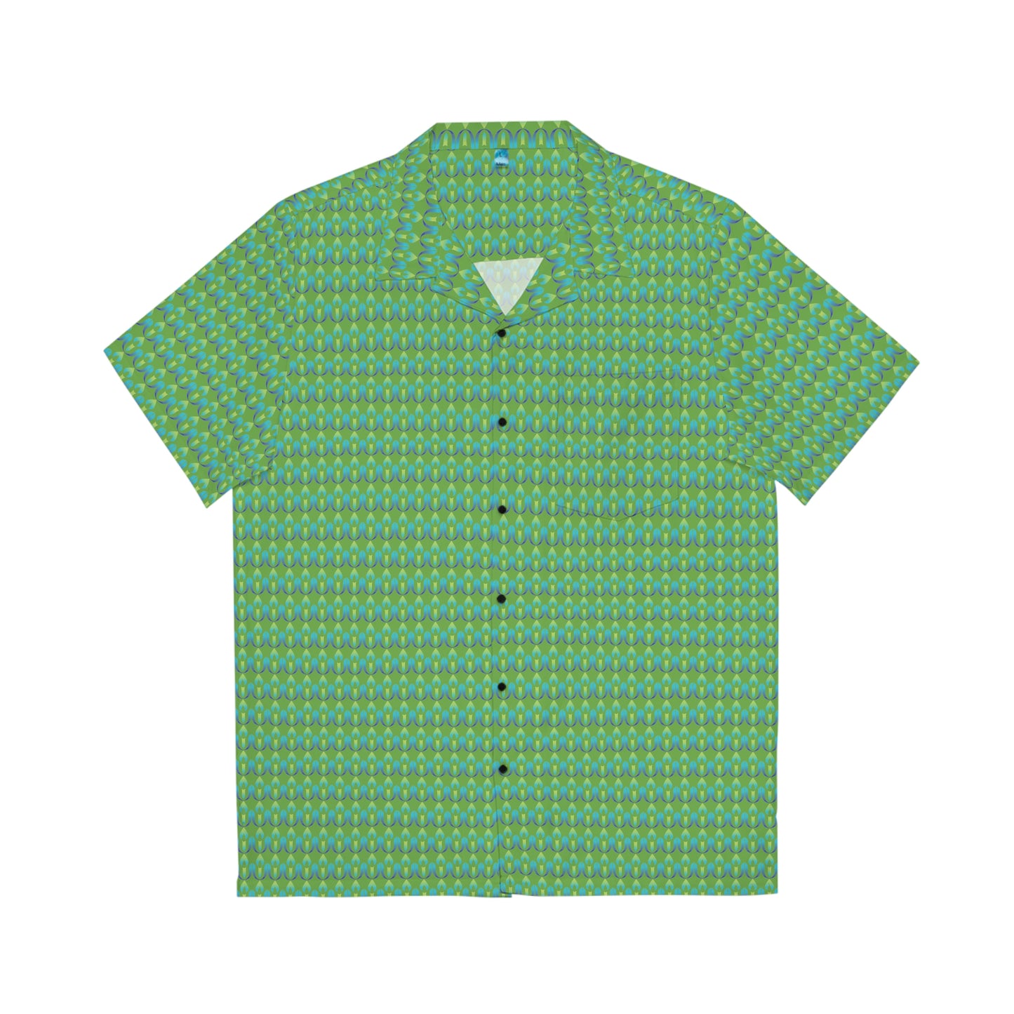 Green UUCOV Men's Hawaiian Shirt (AOP)