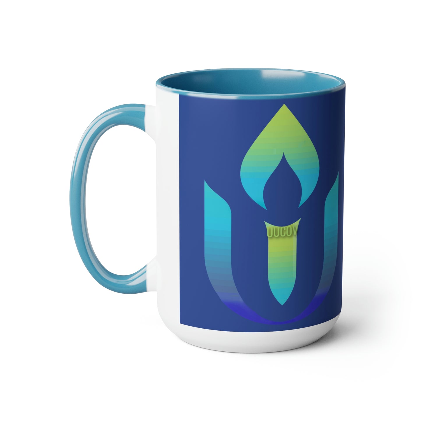 Love Lives HereTwo-Tone Coffee Mugs, 15oz
