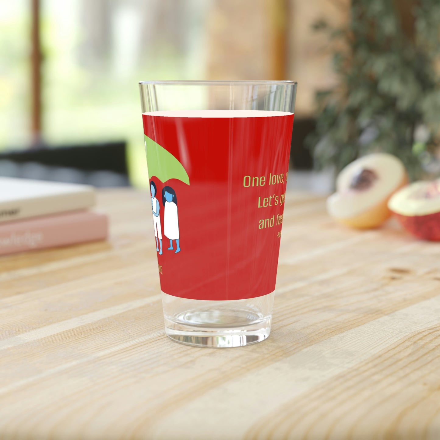 One Love Pint Glass, 16oz
